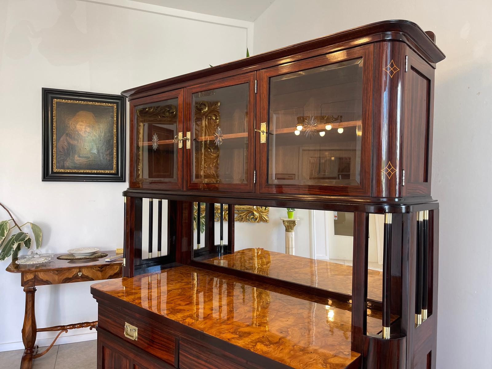 SALE Restauriertes Jugendstil Kredenz Etagere  Bücherschrank Traum Antiquität G1444