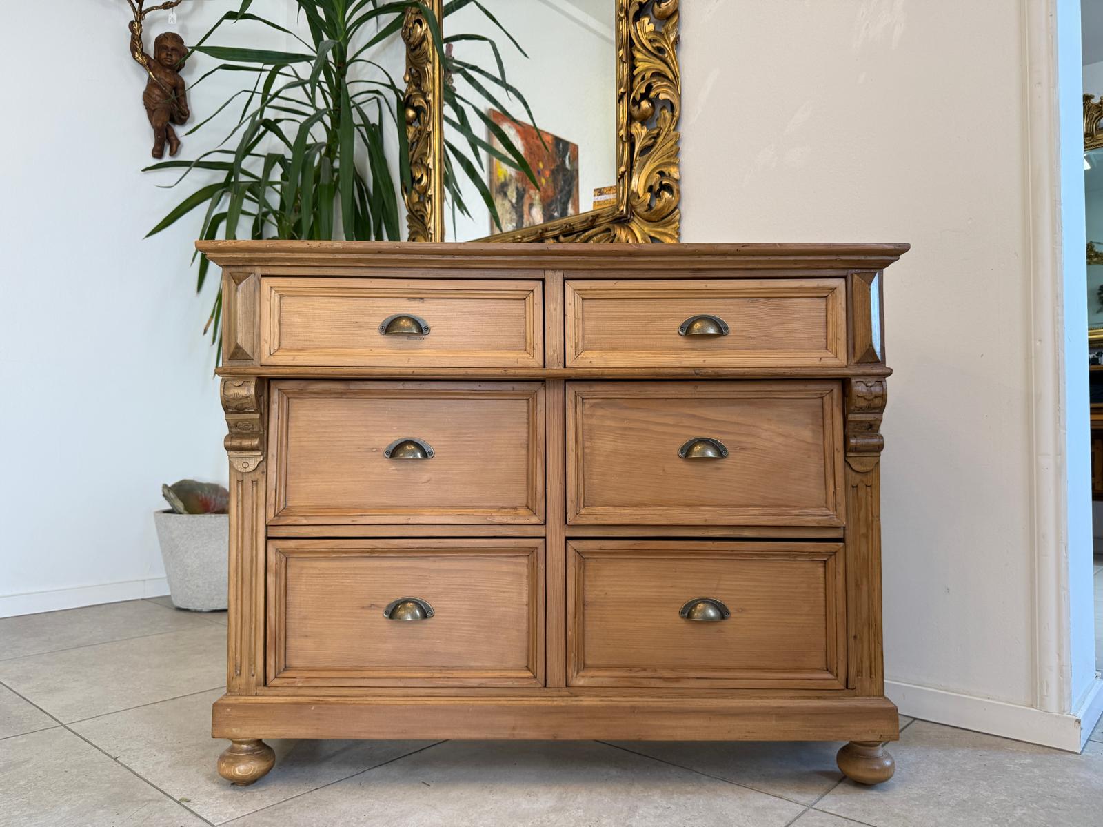 Bäuerliche Ladenkommode Bauernmöbel Bauernmöbel Bauernschrank G2198