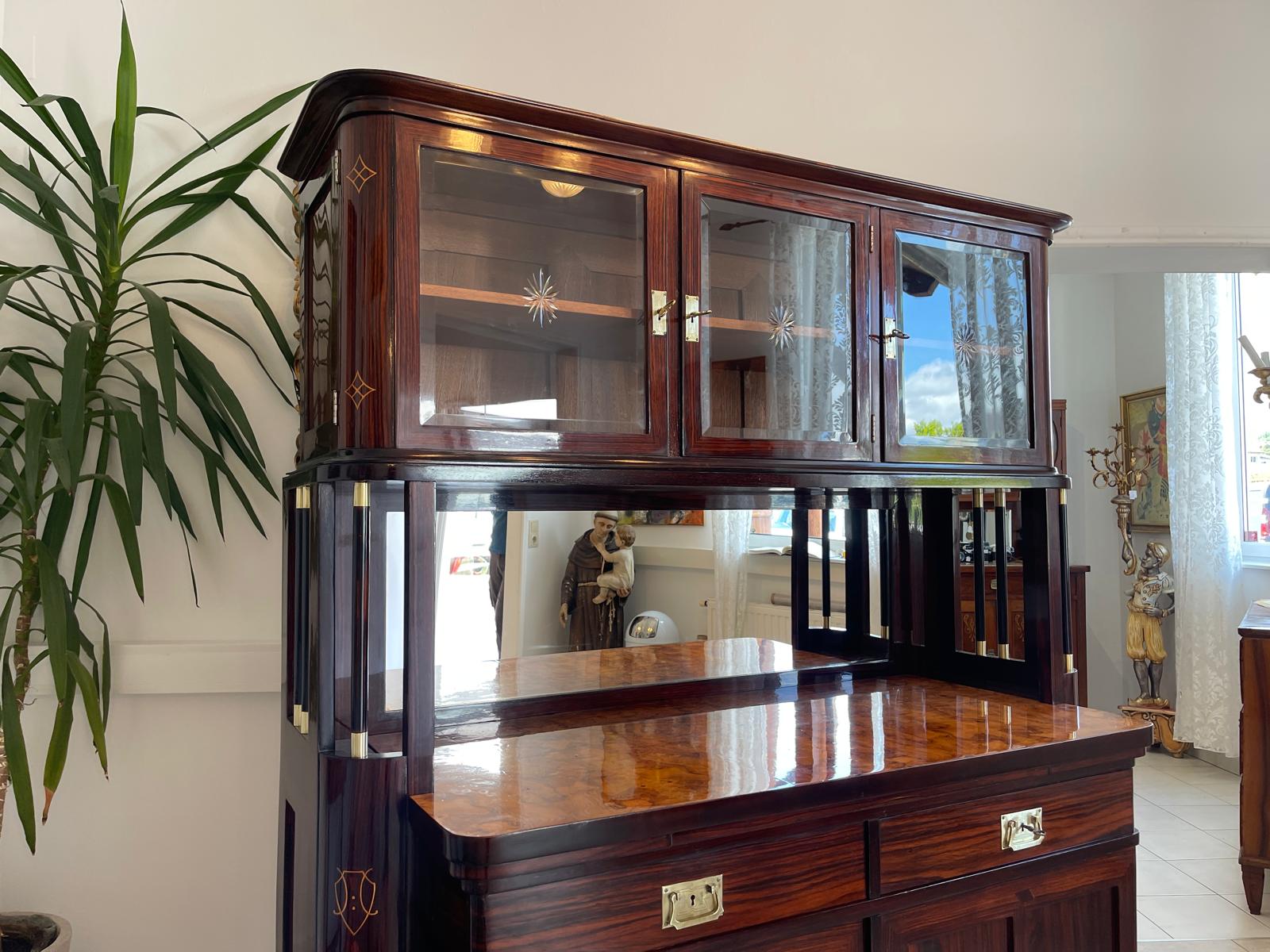 SALE Restauriertes Jugendstil Kredenz Etagere  Bücherschrank Traum Antiquität G1444