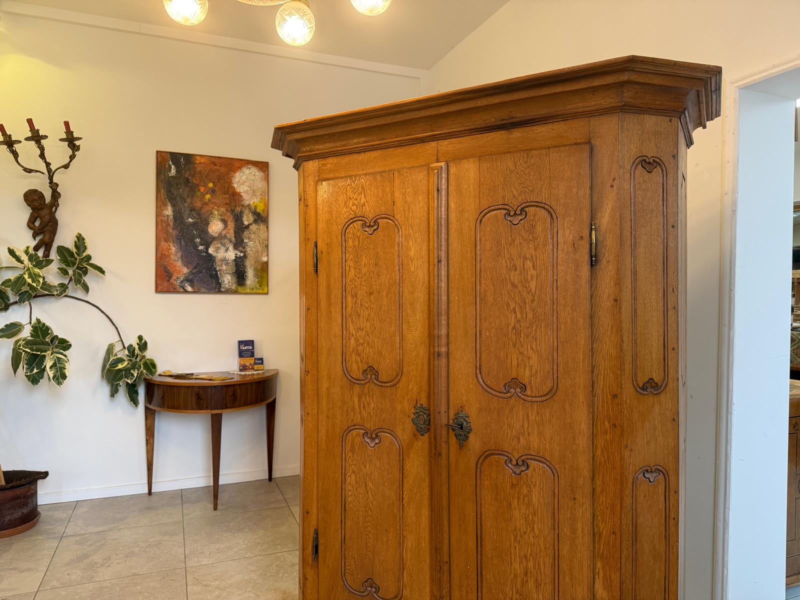 Originaler Eichenschrank Rauchschrank um 1780 Antiquität D1068