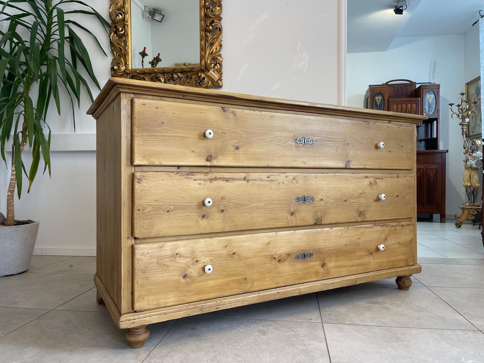 Restaurierte Übergroße Biedermeier Kommode Ladenkommode Bauernstube G1235