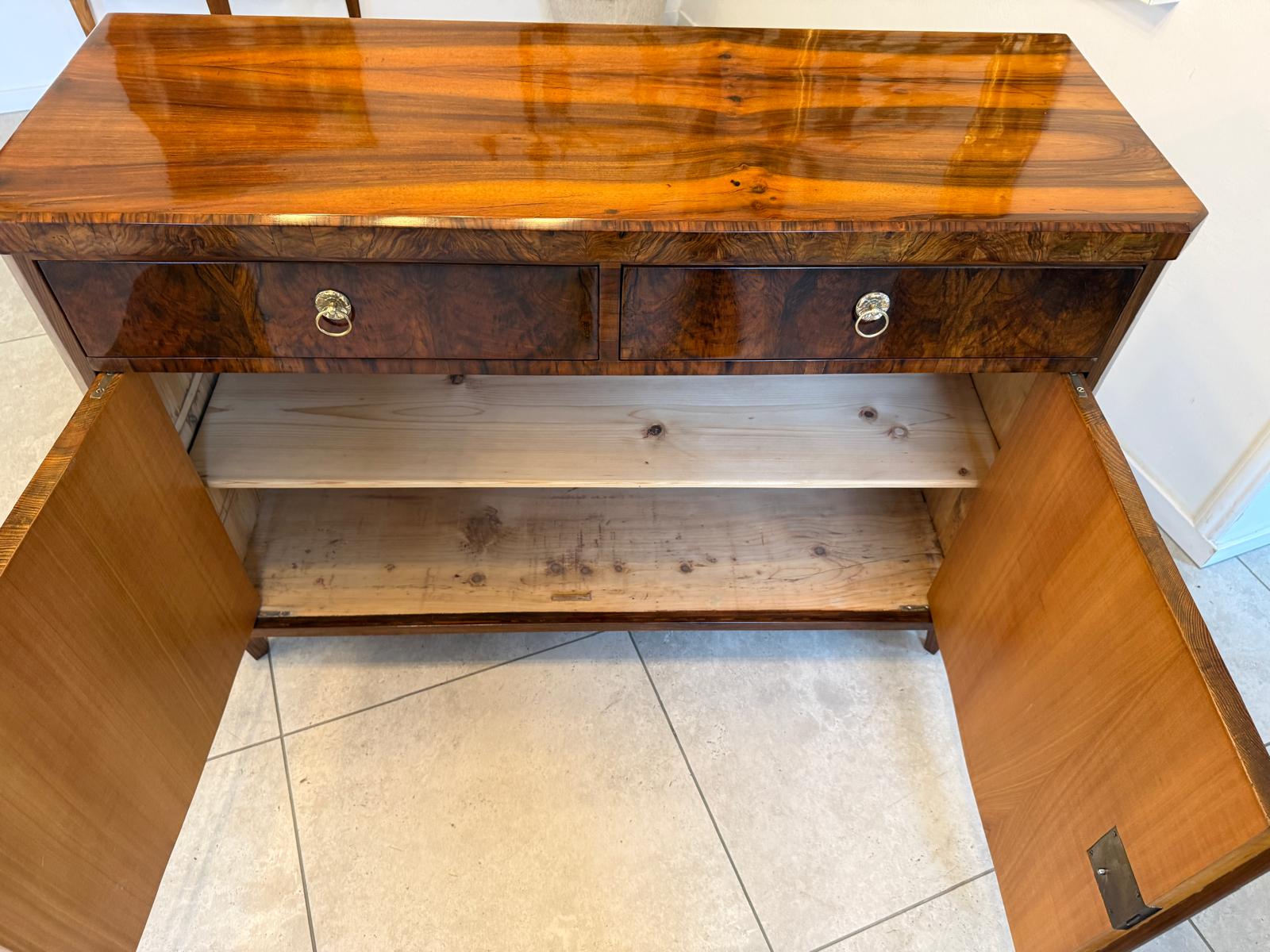 Sale Restaurierte Biedermeier Anrichte Trumeau Nussholz Antiquität D1091