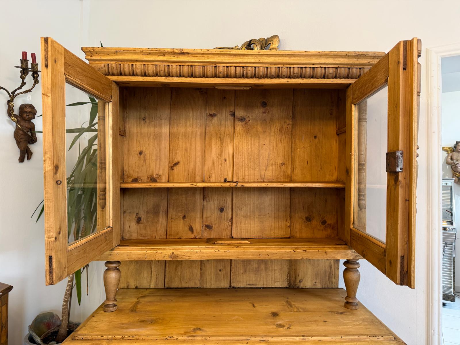 Originale Gründerzeit Küchenkredenz Bauernschrank Bauernkredenz D2631