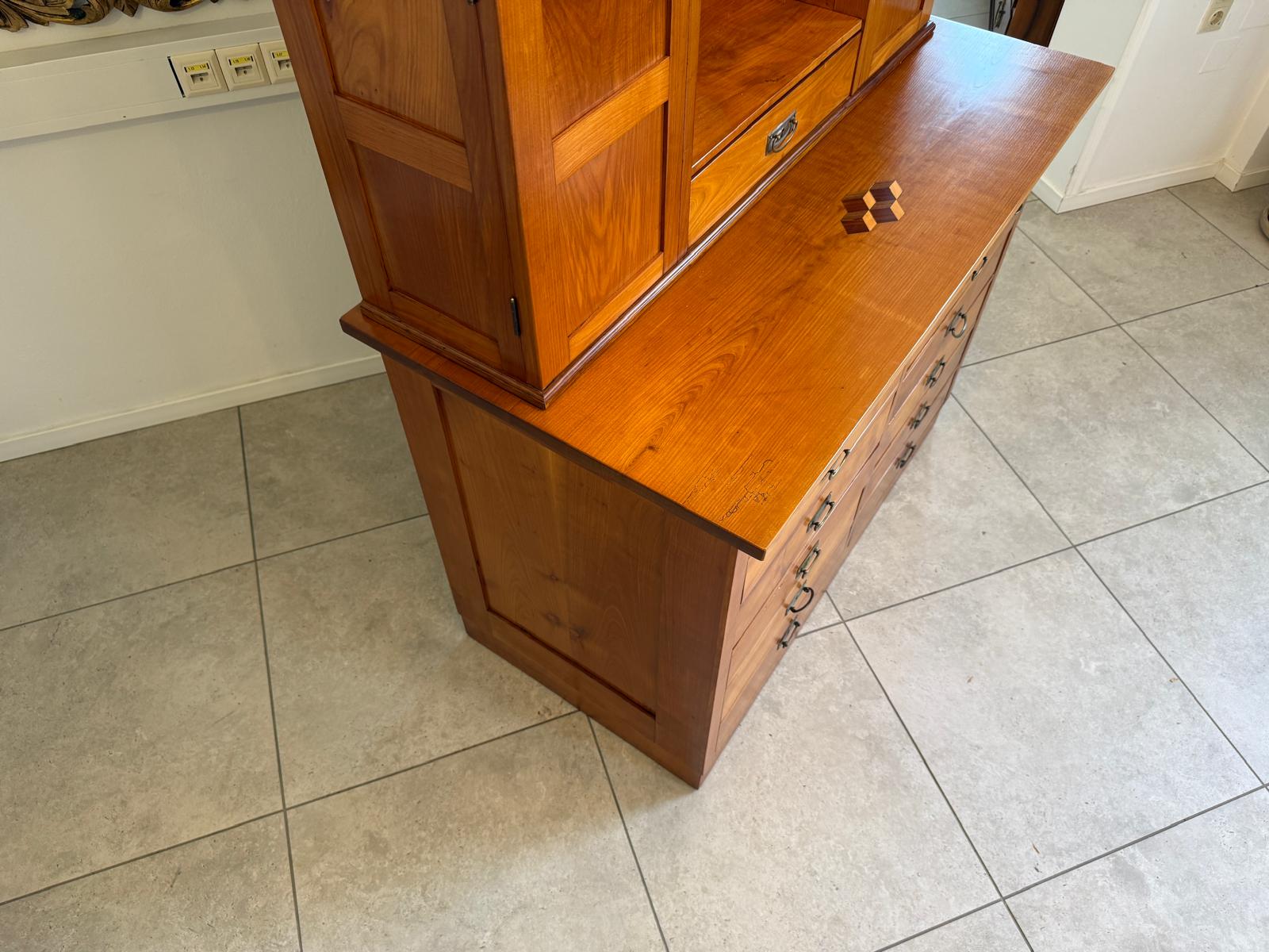 SALE Originale Jugendstil Bücherschrank Kasten Vitrine D1177