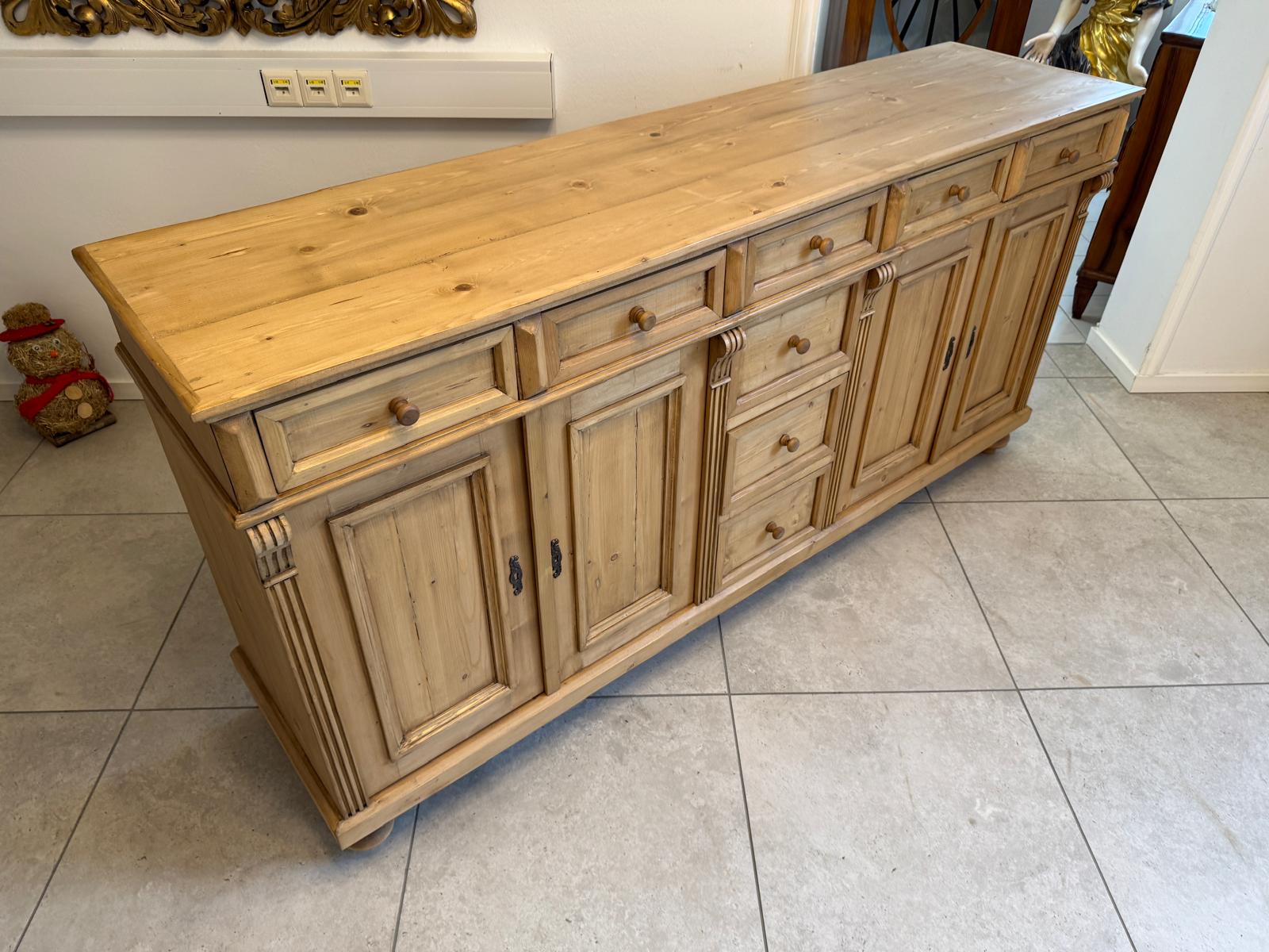 Massiver Apothekenschrank 8 Ladenkommode Ladenschrank Weichholz G2363