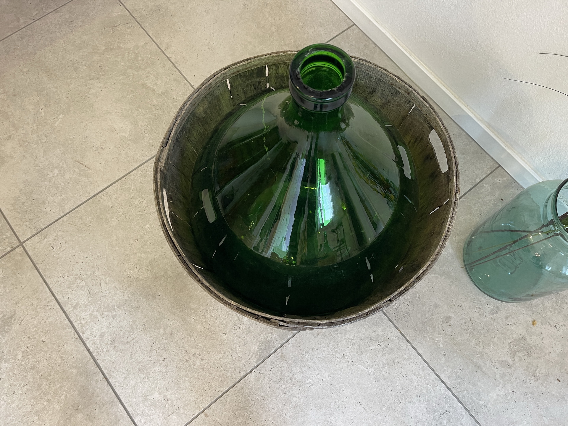 IMG_4395wFPEjwua6jmtU Alte Ballonflasche Weinballon, Gärballon, Ballonflasche A4726