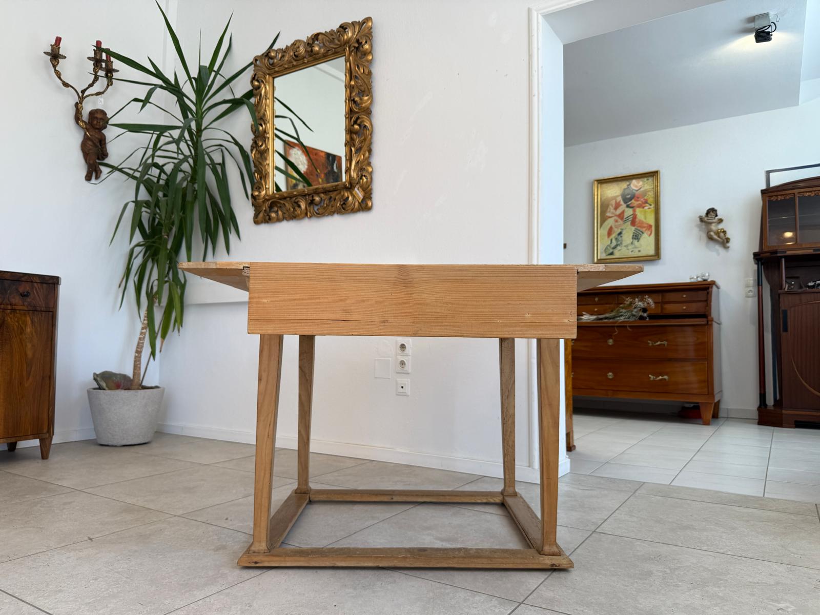 Biedermeier Bauerntisch Originalexemplar Fichtenholz Urig G1903