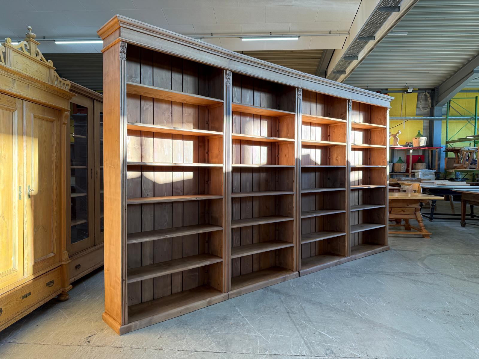 Grosses Bücherregal Stellage Bücherschrank Bauernkasten Bücherwand G2407