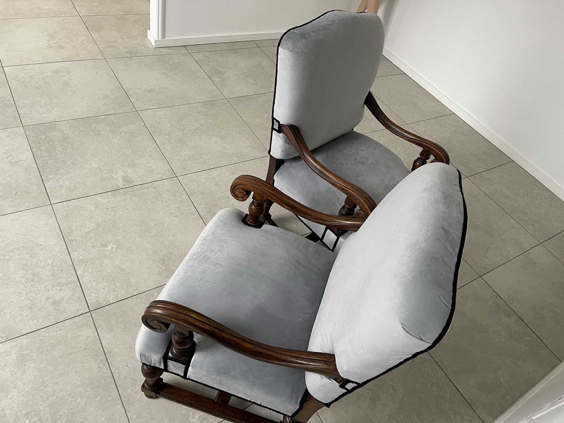 restaurierter Gründerzeit  Fauteuil Armlehnstuhl Designersessel A3438