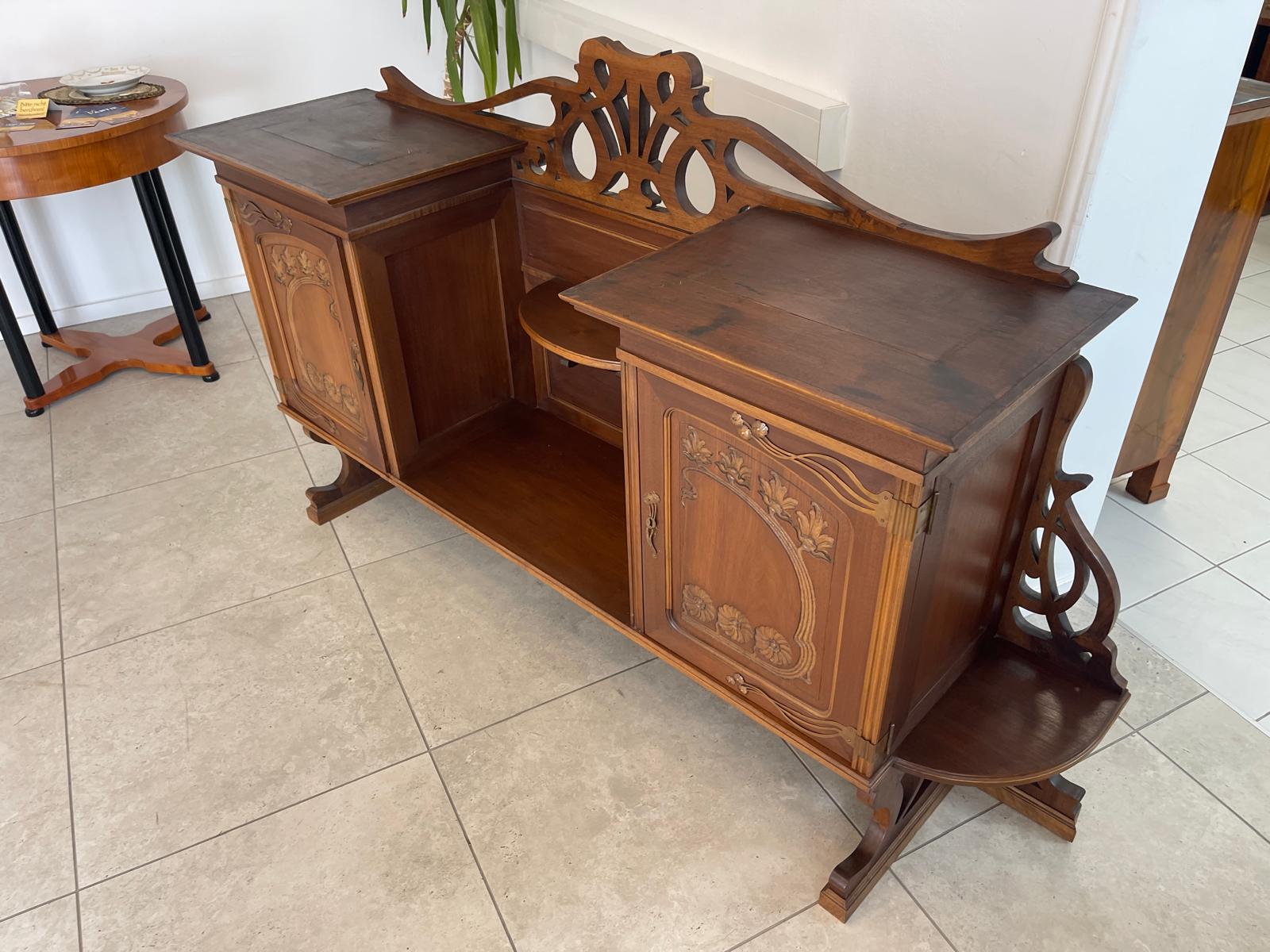 Hübscher Jugendstil Aufsatz Ersatzspender Wandboard G1358