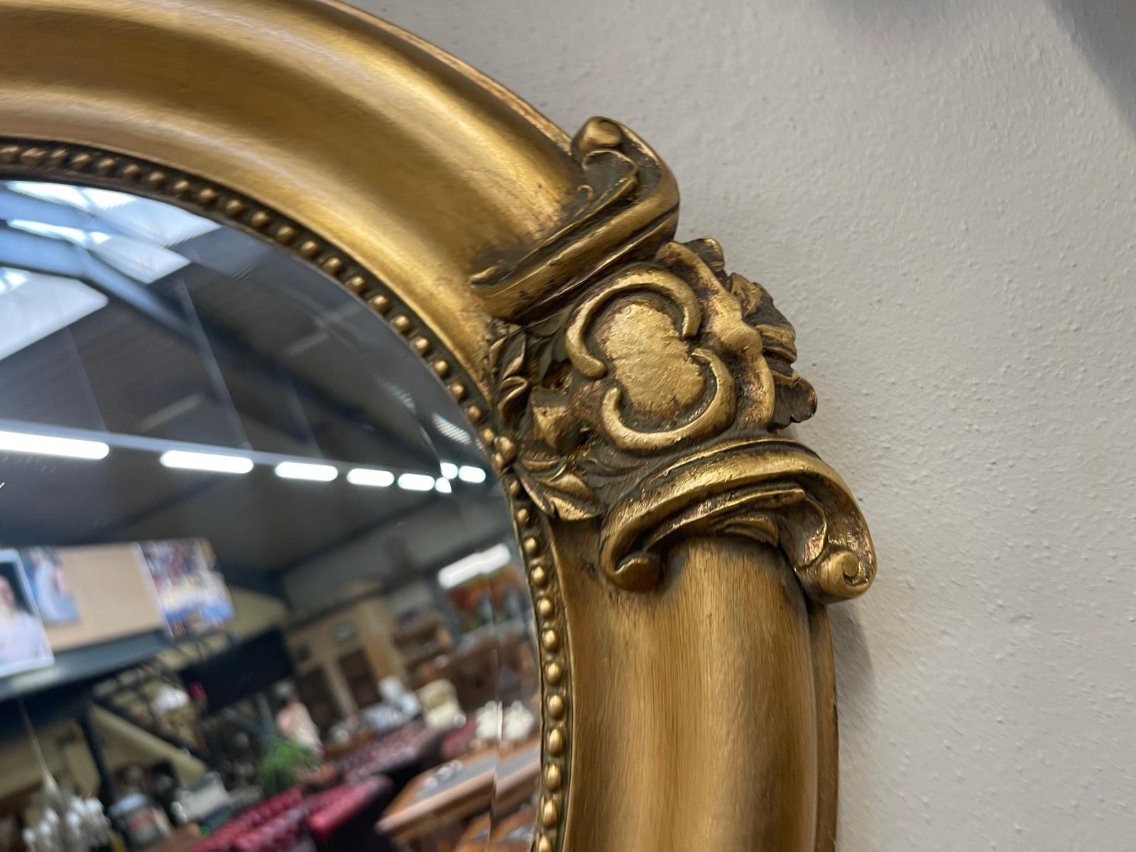Floraler Wandspiegel Spiegel Barock Stil geschliffen G1225