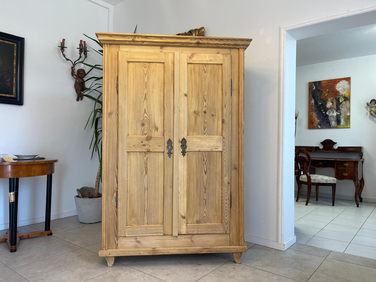 Steirischer Gründerzeit Bauernschrank Naturholzschrank G1213