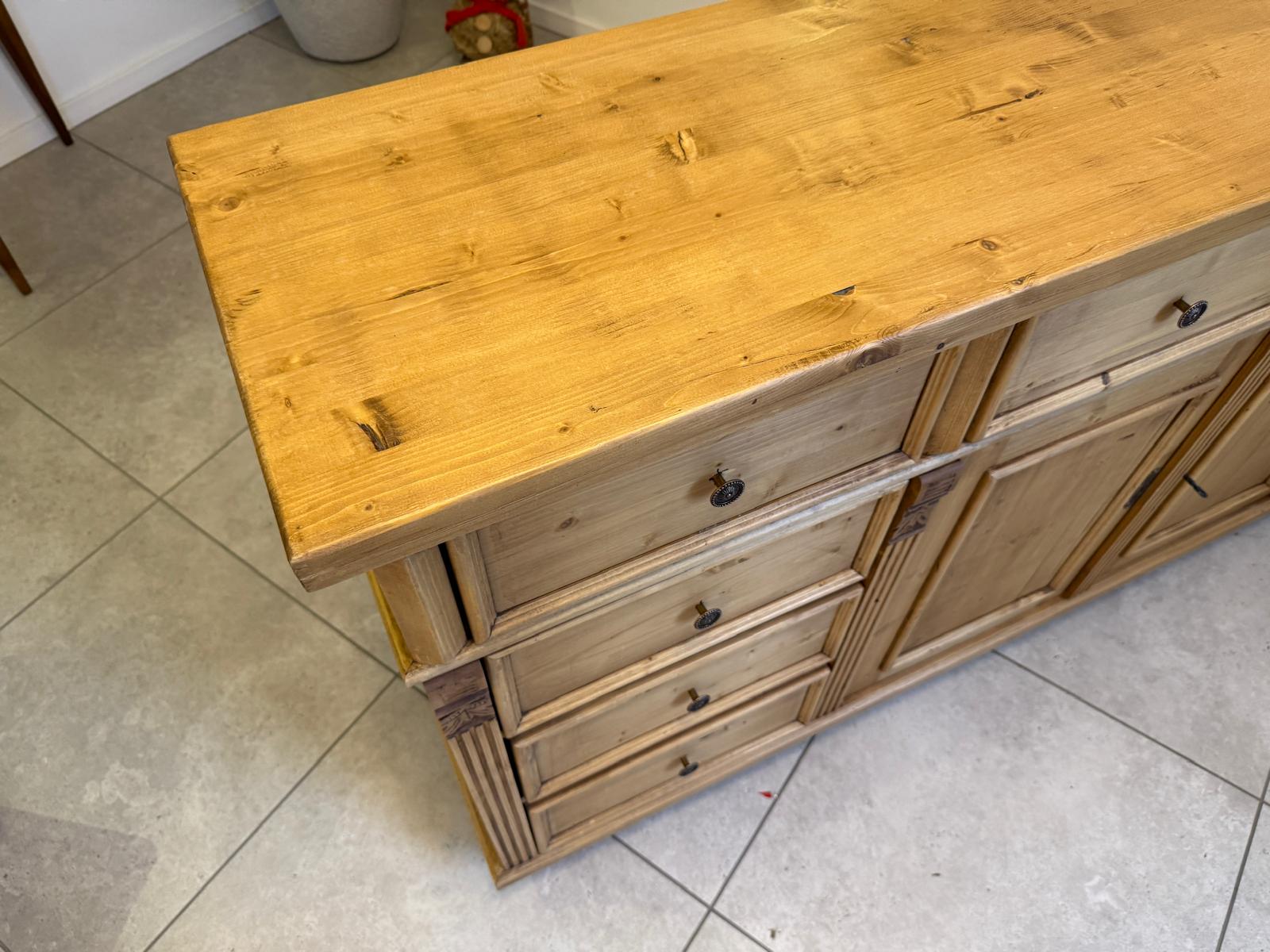 Altholz Ladenkommode Ladenschrank Apothekerschrank Weichholz Antik G2321