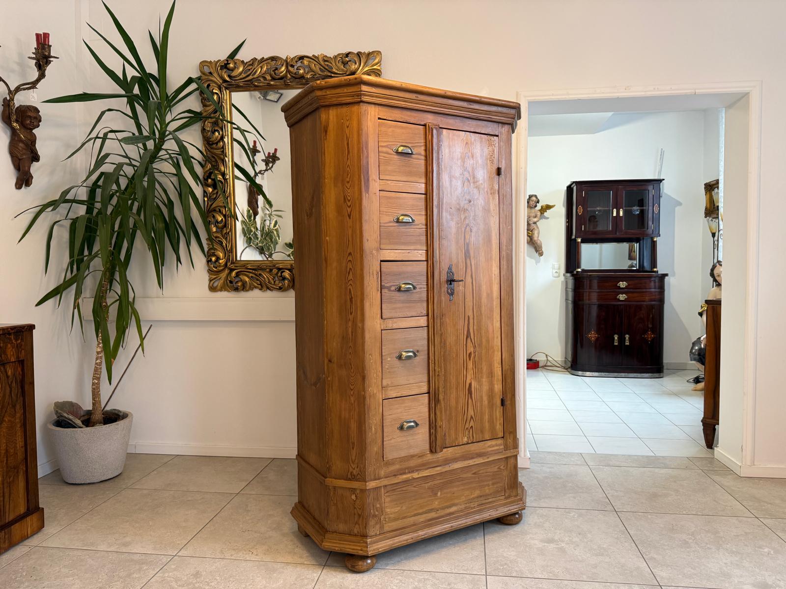 Barocker Brotschrank Almerschrank Vorratsschrank Bauernkasten Antik D1112