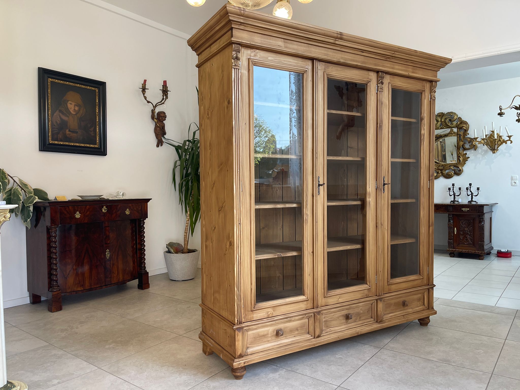 78dd88ad-9ff8-42e1-8f88-d88abf7bbece Bauernvitrine Bücherschrank Ordnerschrank Bauernschrank A5442