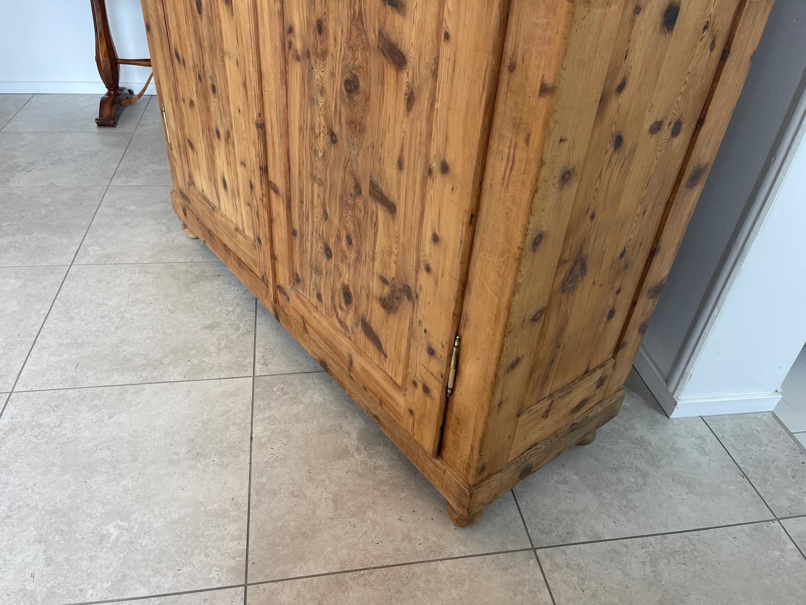 Antiker Biedermeier Zirbenholz Schrank Kasten Bauernschrank G1699