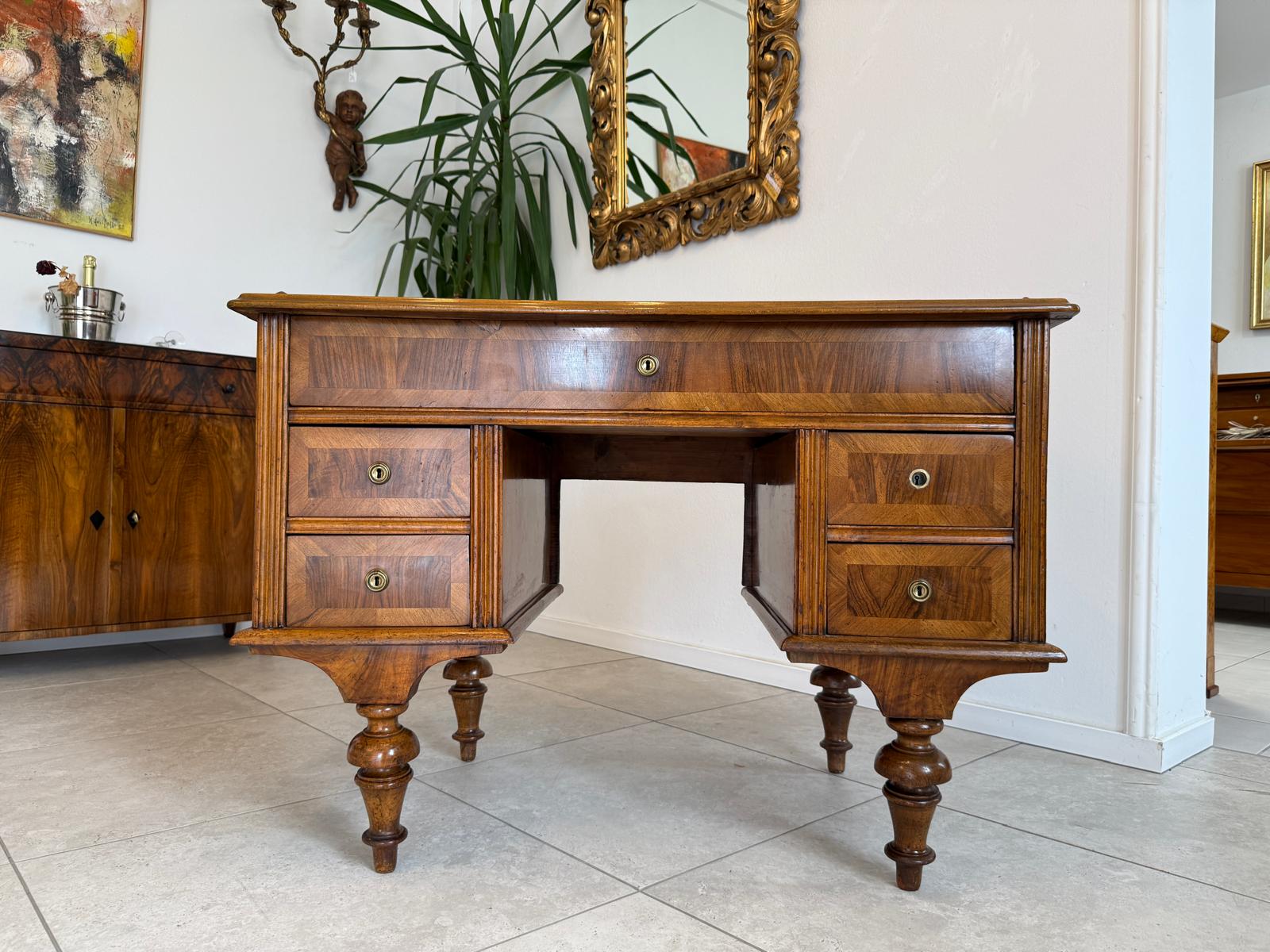 Sale Originaler Gründerzeit Schreibtisch Sekretär Nussholz G1857-1