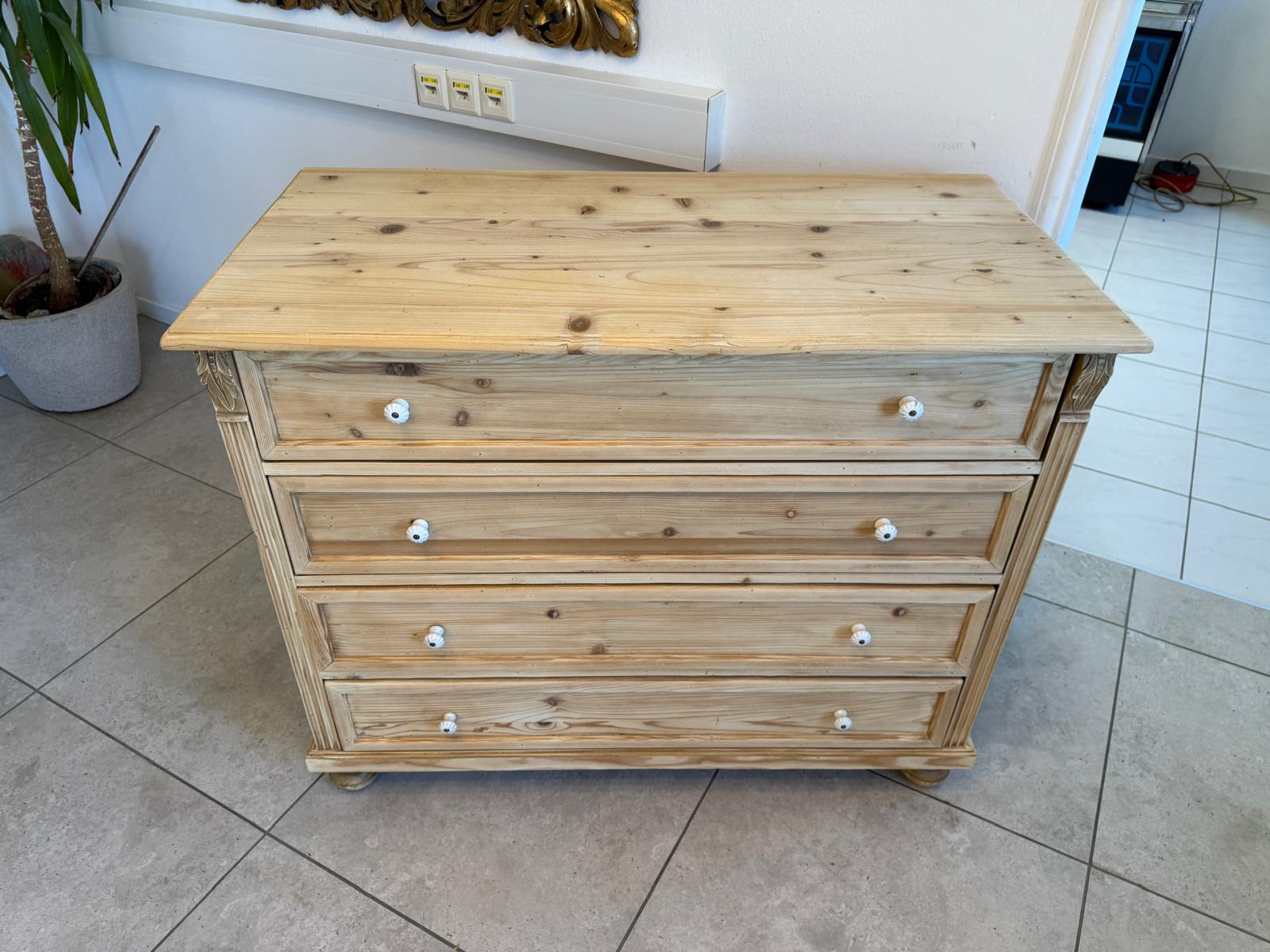 Bauernkommode Apothekenschrank 4 Ladenkommode Ladenschrank Weichholz D2422