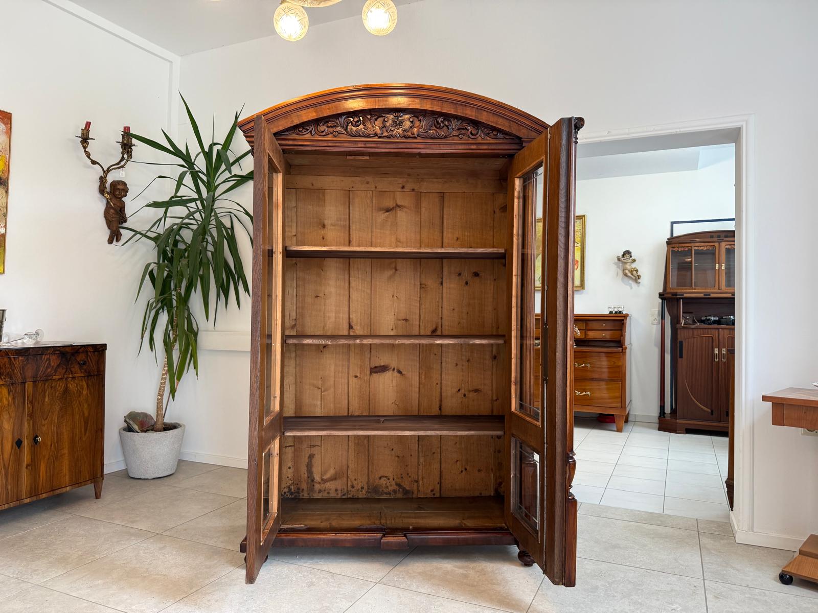 SALE Gründerzeit Vitrine Bücherschrank Sammlervitrine Antiquität G1905