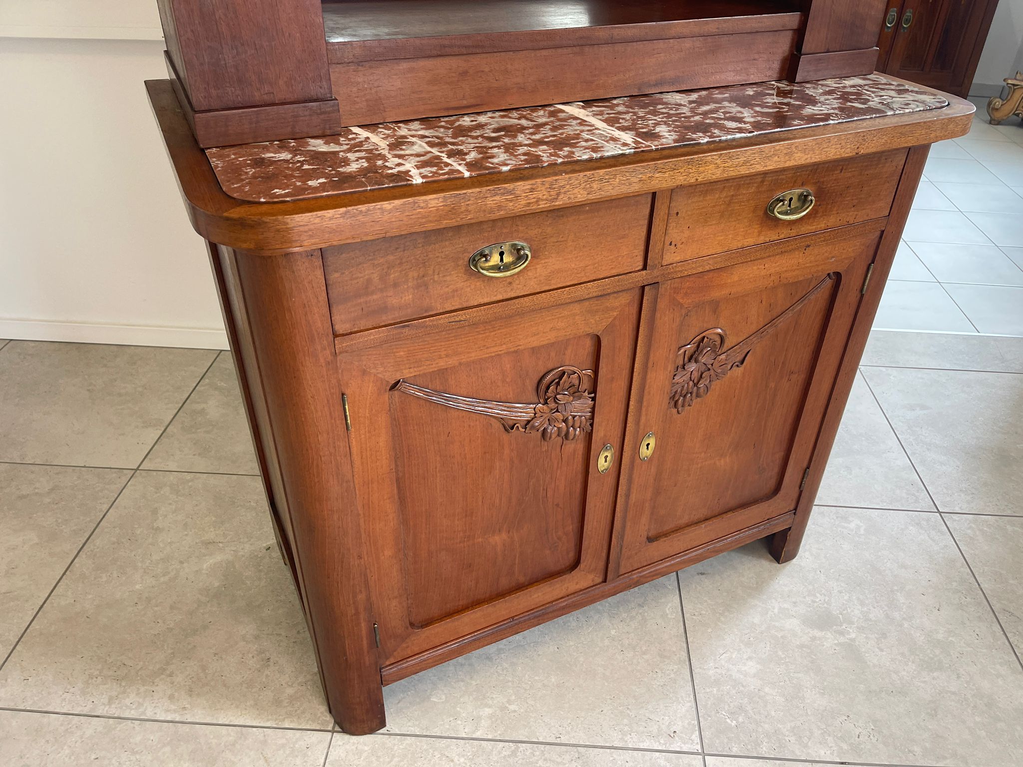 Originale Jugendstil Kredenz Bücherschrank Rudolf Baumgartner G1627