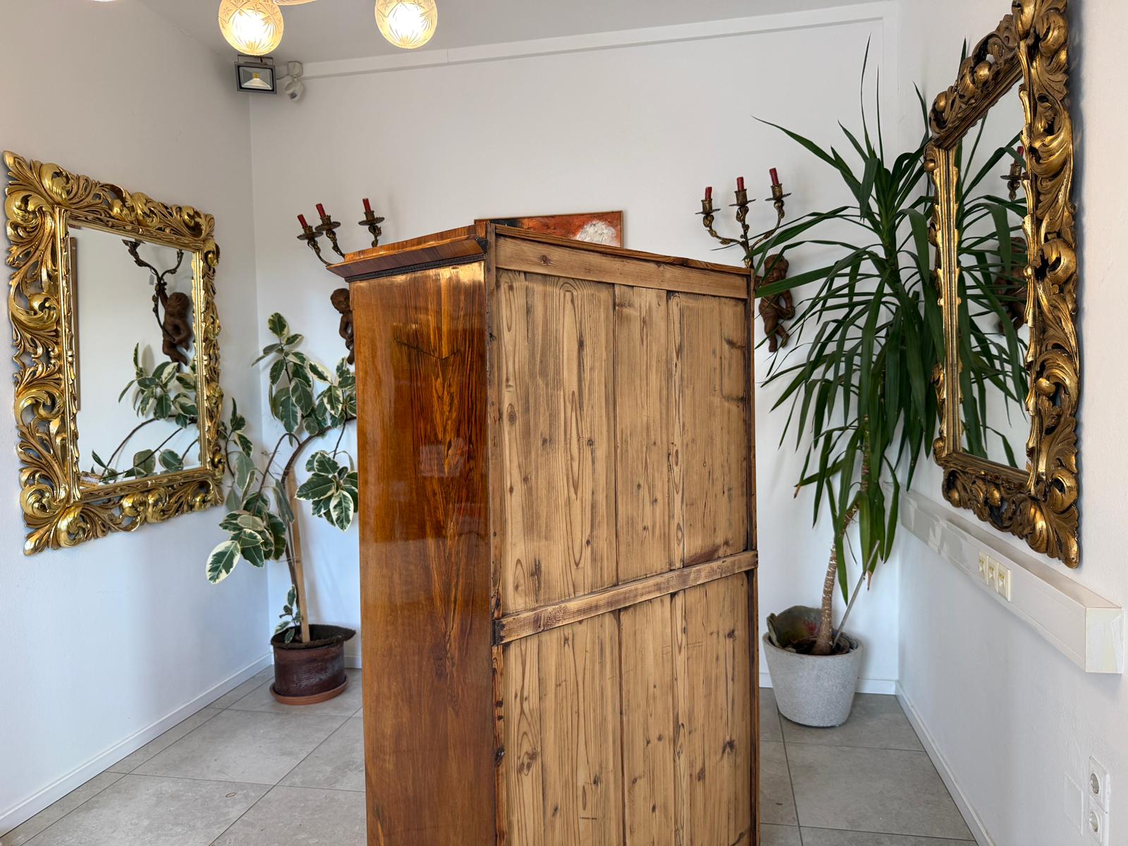 Antike Antiquität Spät Biedermeier Vitrine Bücherschrank Antiquität D1189