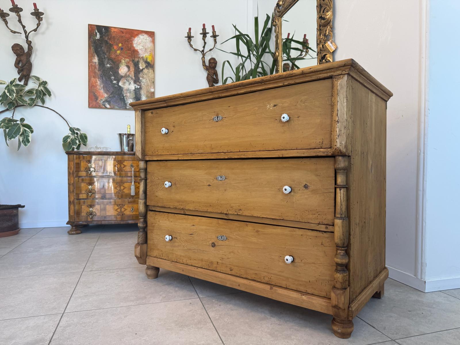 SALE Gründerzeit Kommode Ladenkommode Weichholz D2722