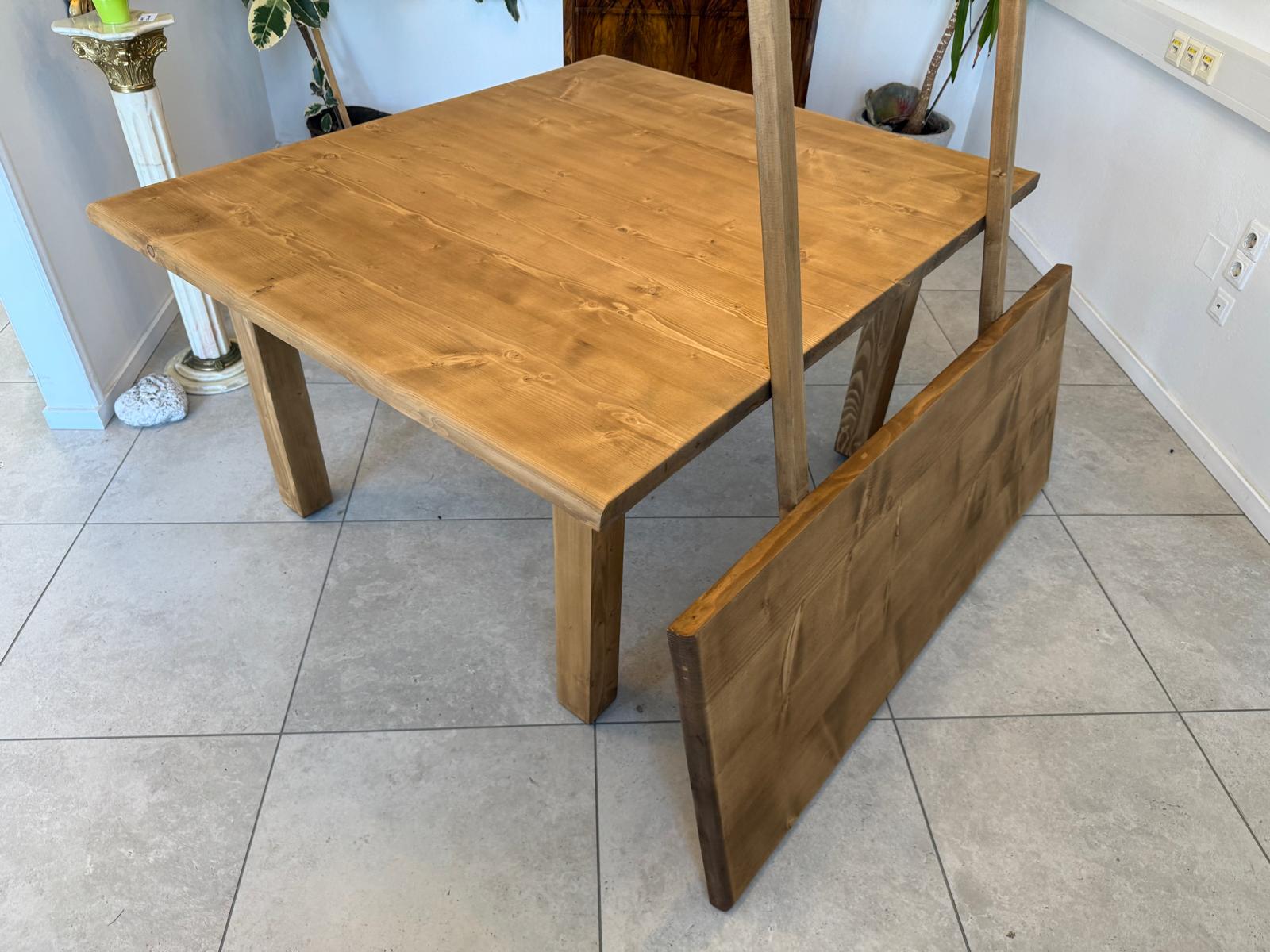 Massiver Bauerntisch Naturholz Fichte Esstisch Wandtisch G1922