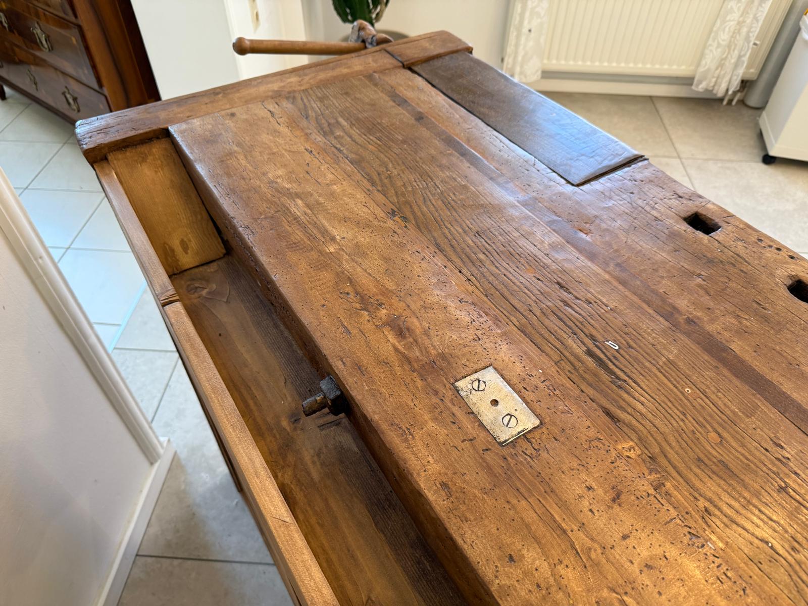 Urige Hobelbank Werkbank Pult Tresen Ladenschrank G2180