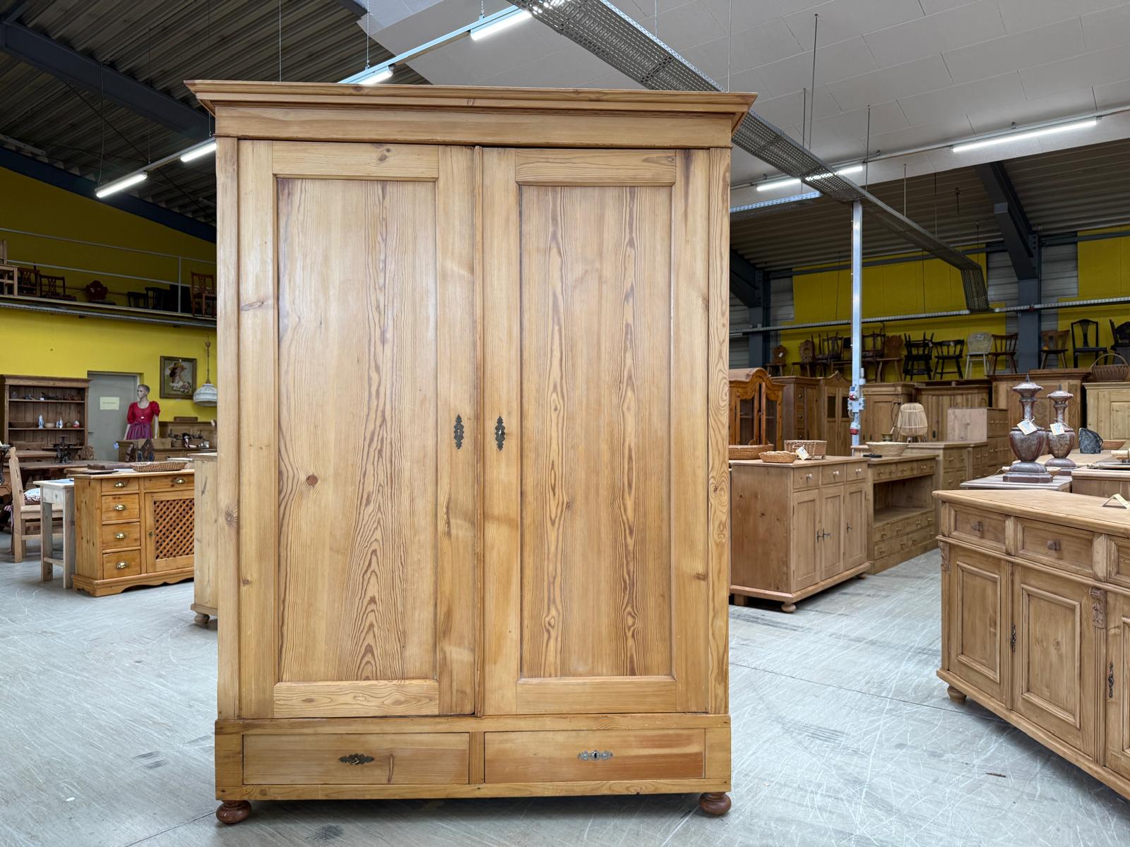 Bauernschrank Bauernkasten Steirisch Jugendstil Naturholzschrank D2362