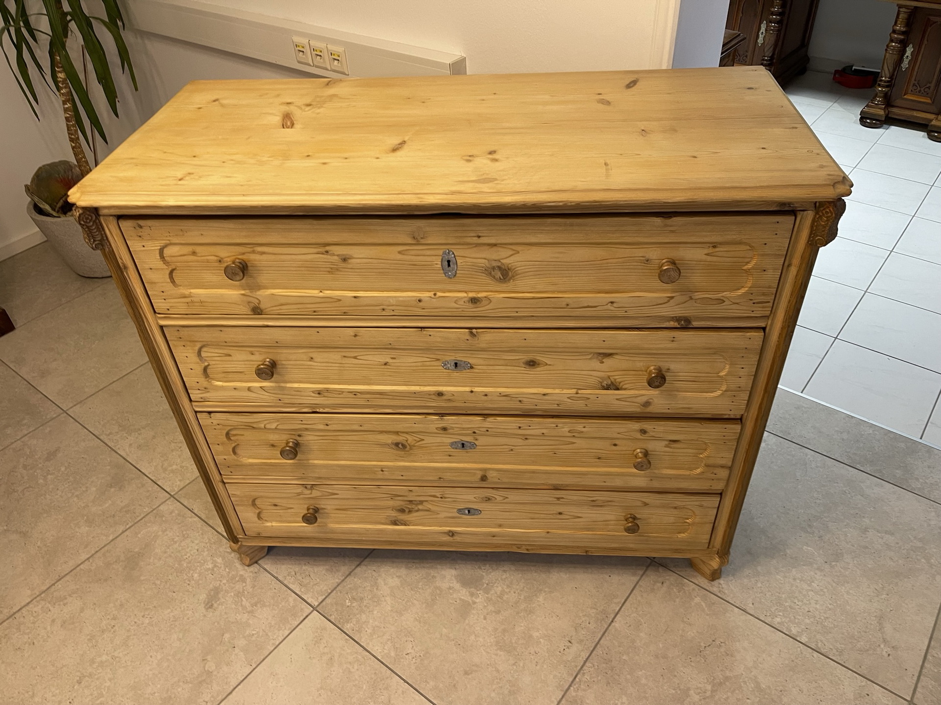 Bauernschrank-Bauernstube_263REk3VPEz1LVl restaurierte Biedermeier Kommode Ladenkommode B1074