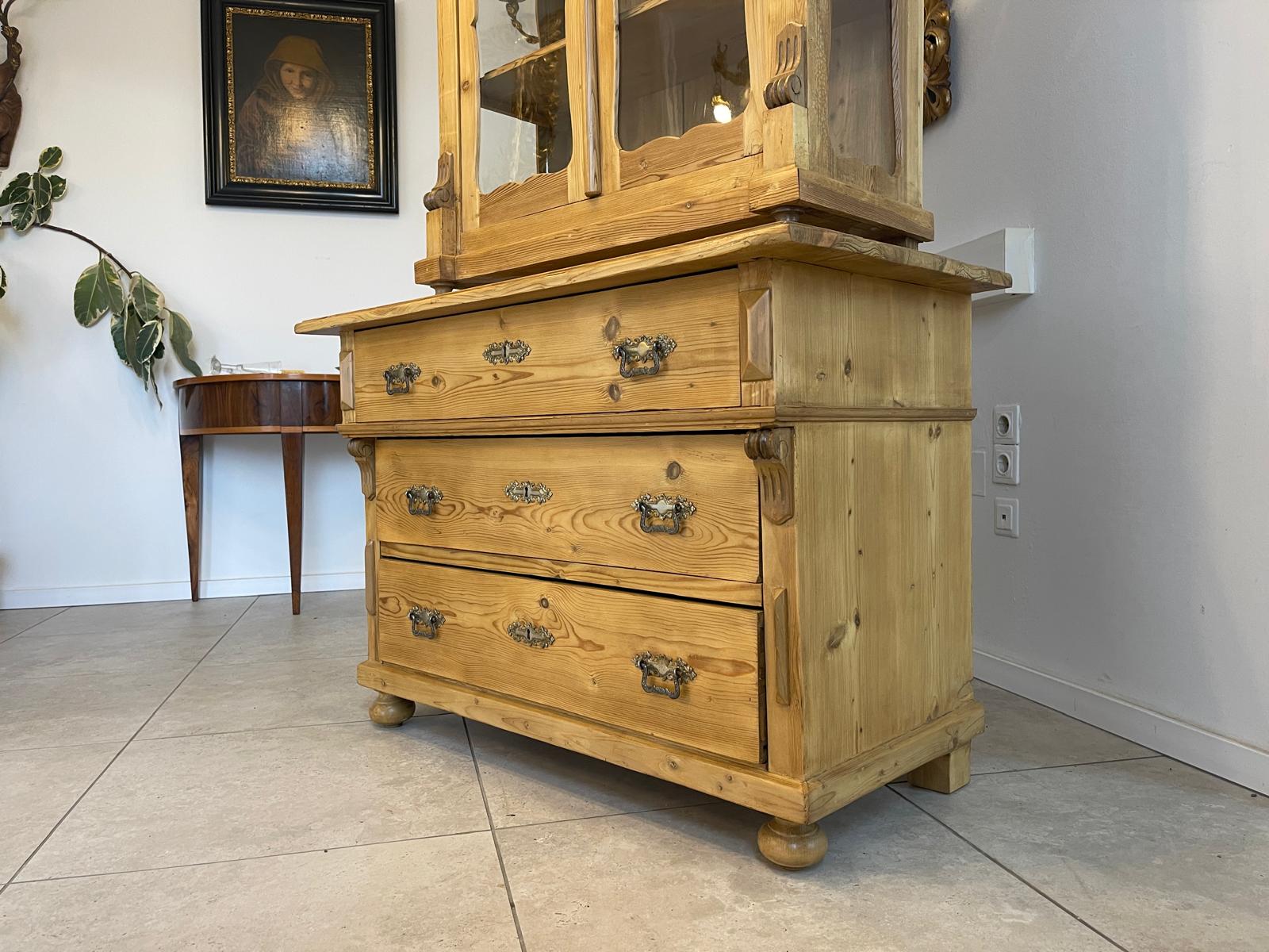 Sale Originale Gründerzeit Küchenkredenz Naturholzschrank Bauernmöbel A5481