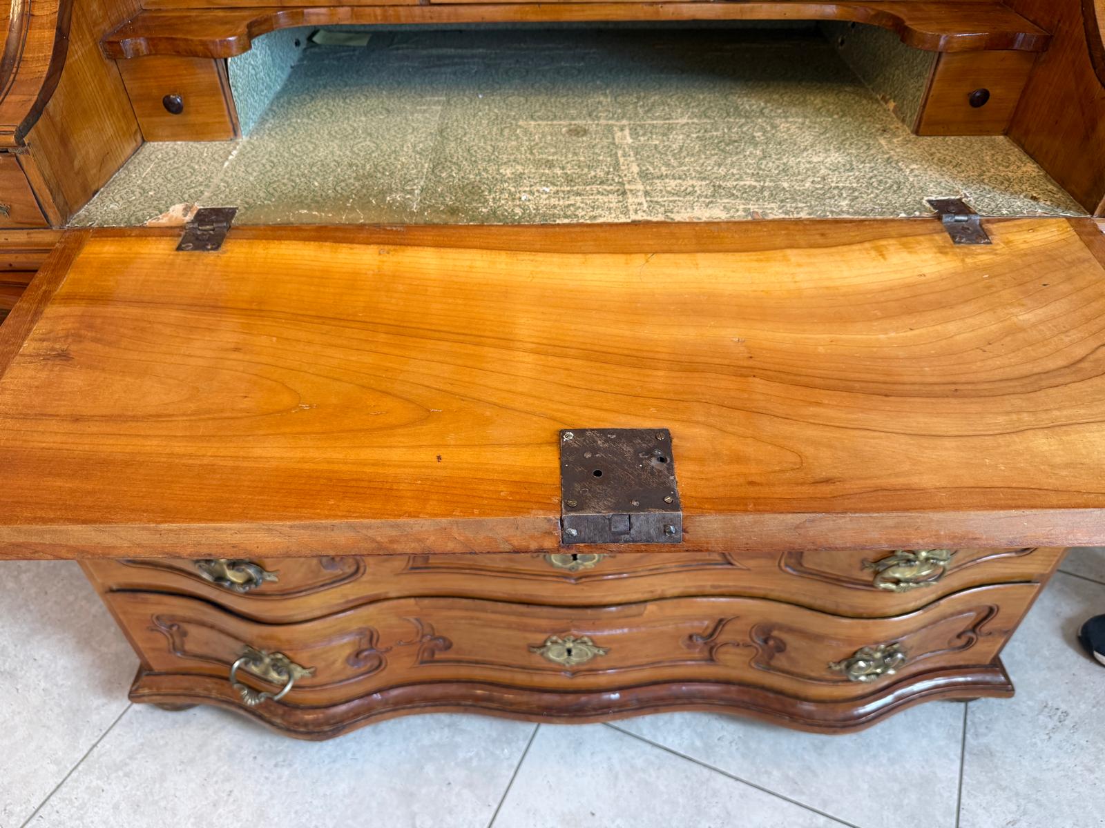 Originale Barocktabernakl Aufsatzkommode Vitrine Antiquität Tabernakl D1144