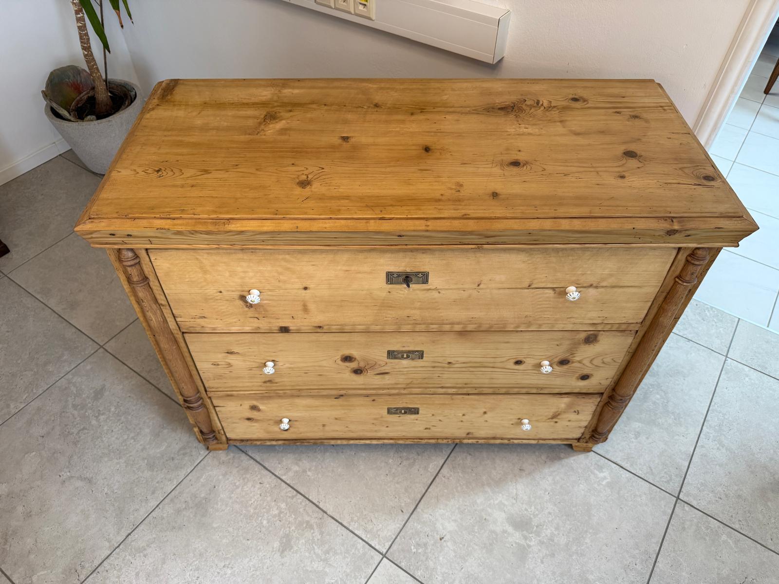 Antik originale Biedermeier Kommode Ladenkommode B2125