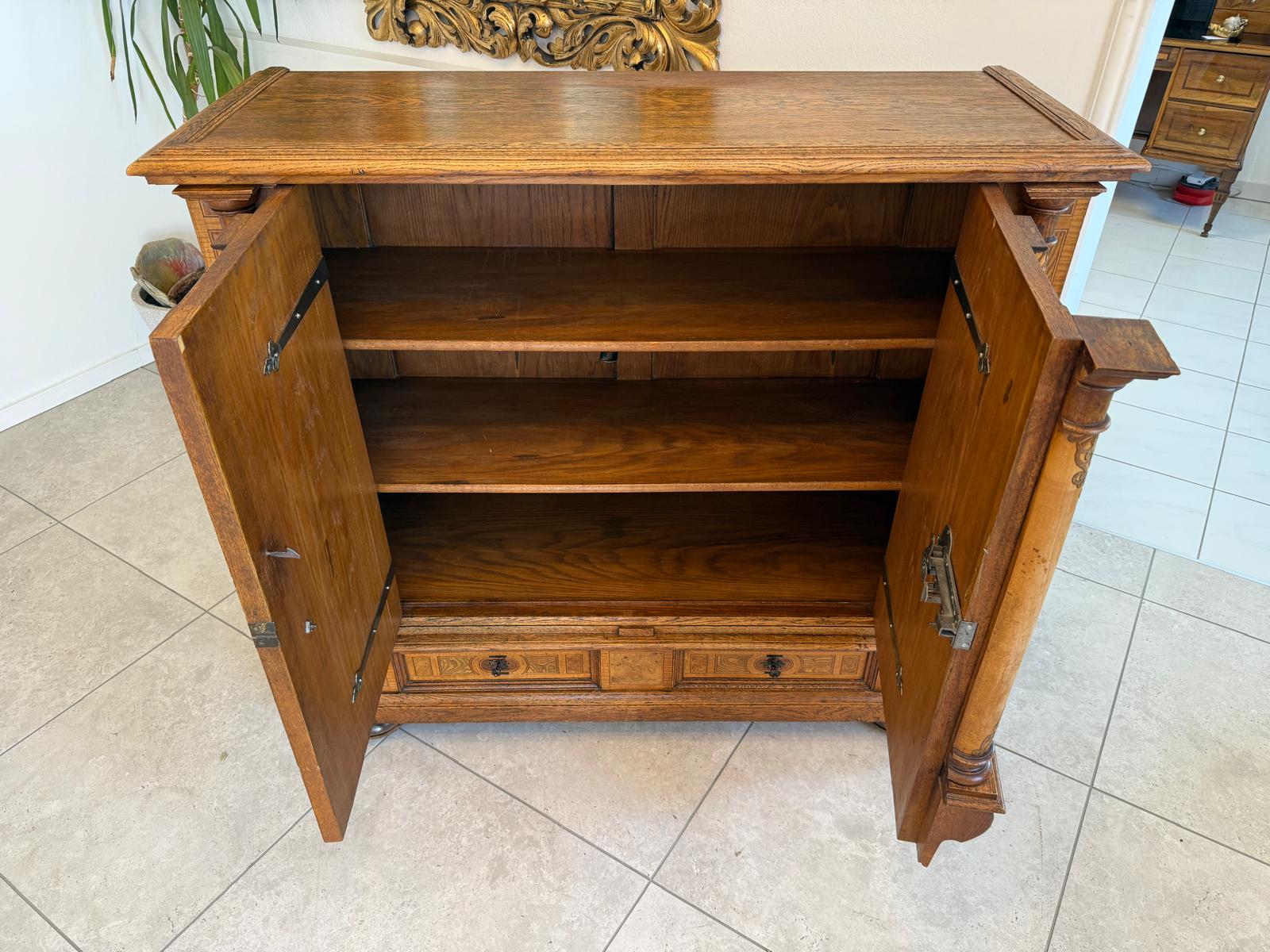 Spätrenaissance Anrichte Eichenholz Original Rarität Antiquität G2189