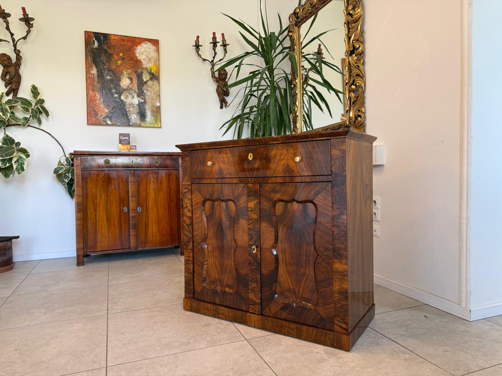 Biedermeier Trumeau Restauriert Antiquität Restauriert D2390