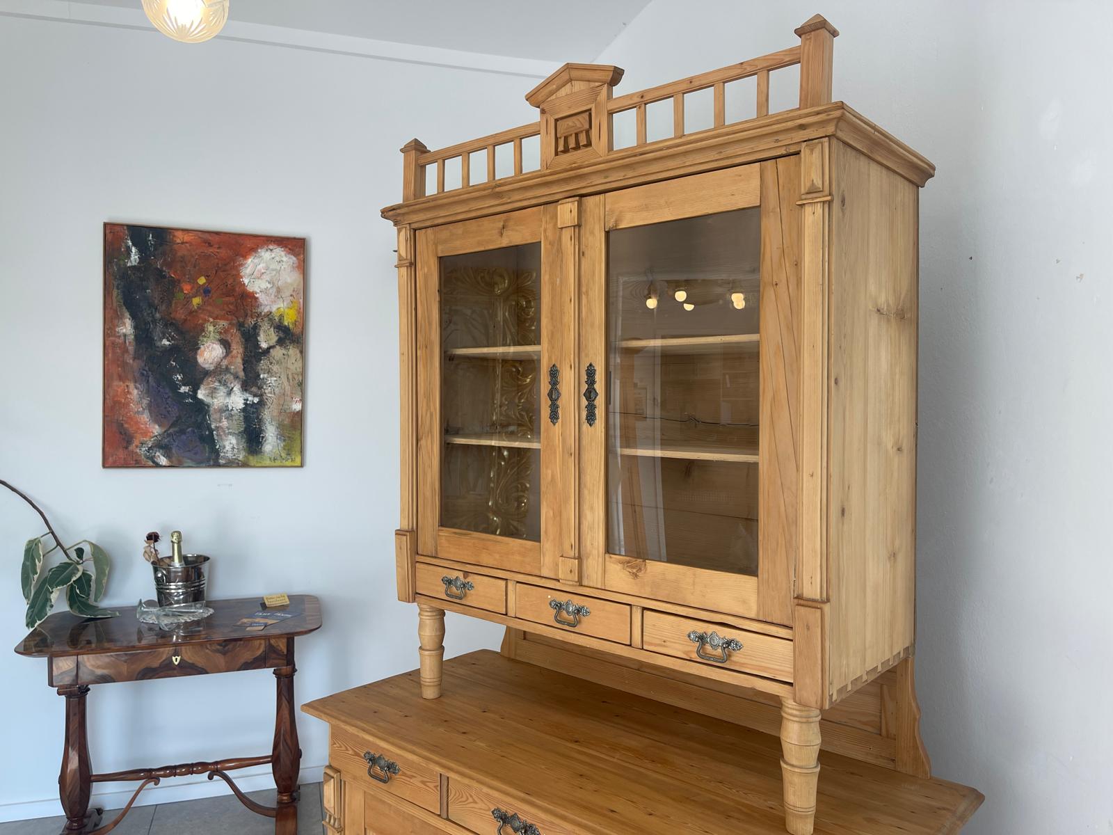 Originale Restaurierte Jugendstil Küchenbuffet Küchenschrank Küchenkredenz G1716