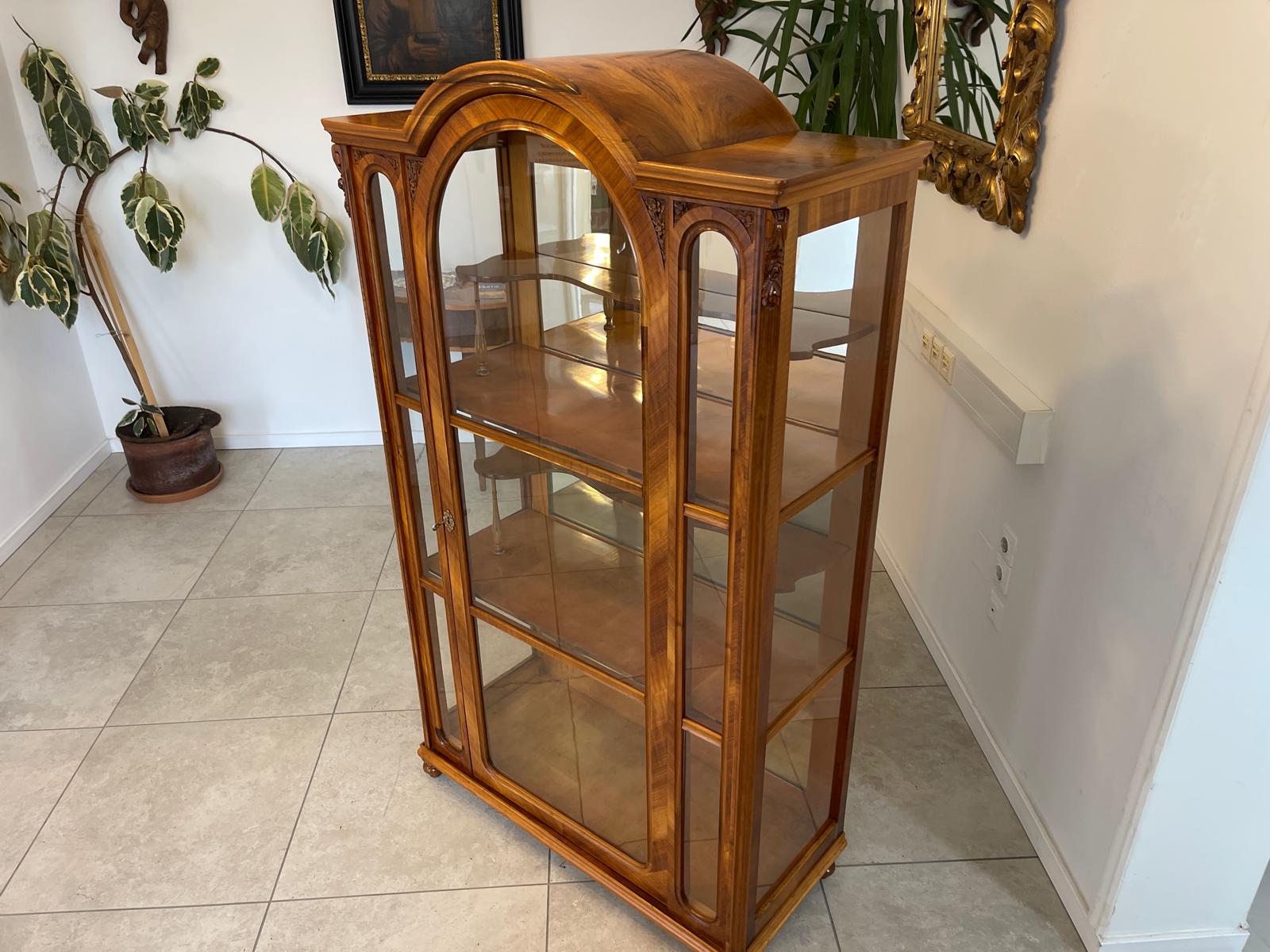 SALE Gründerzeit Vitrine Bücherschrank Sammlervitrine Antiquität G1187