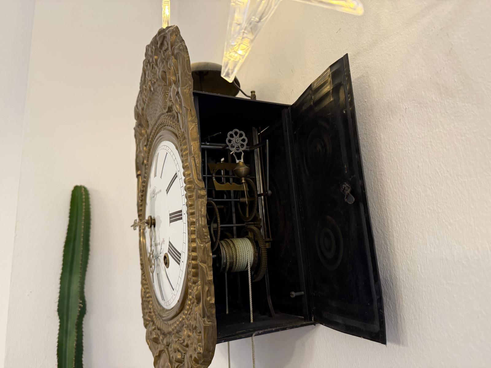 Comtoise Frankreich Wanduhr Rarität Signatur H. Piquant G2325