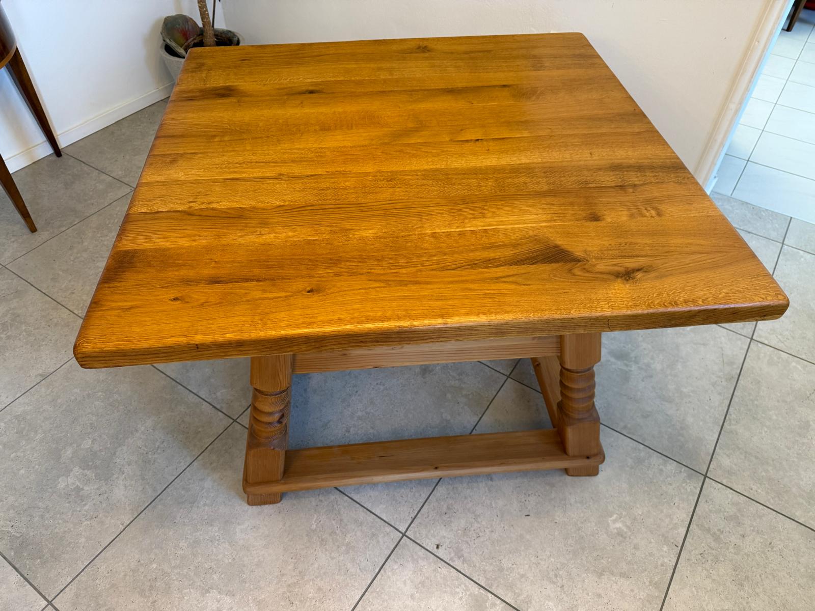 Jogltisch Bauerntisch Eichenholz Hüttentisch Bauernmöbel G2276