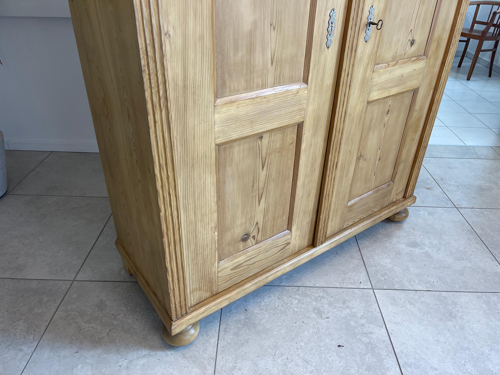 Steirischer Gründerzeit Bauernschrank Naturholzschrank G1091