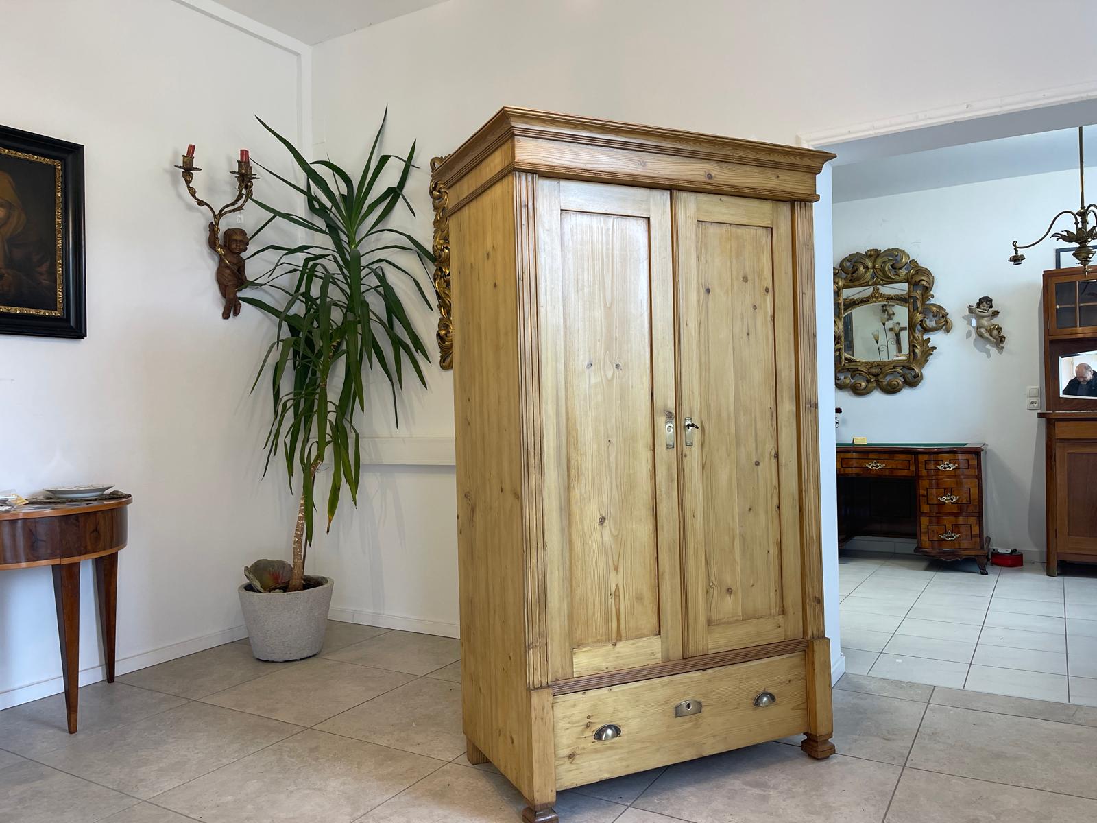Sale Originaler Bauernschrank Naturholzschrank Jugendstilschrank G1088