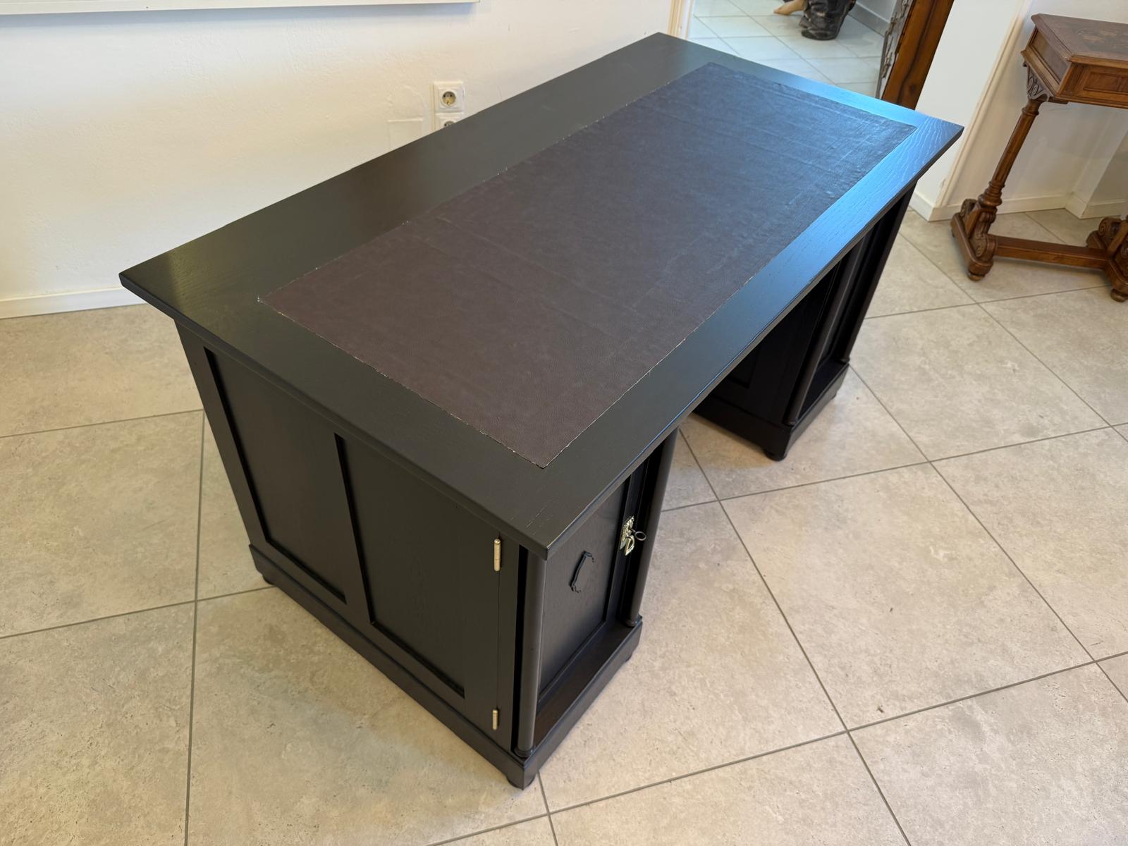 Restaurierter Jugendstil Schreibtisch Sekretär Freisteher Originalstück G2274