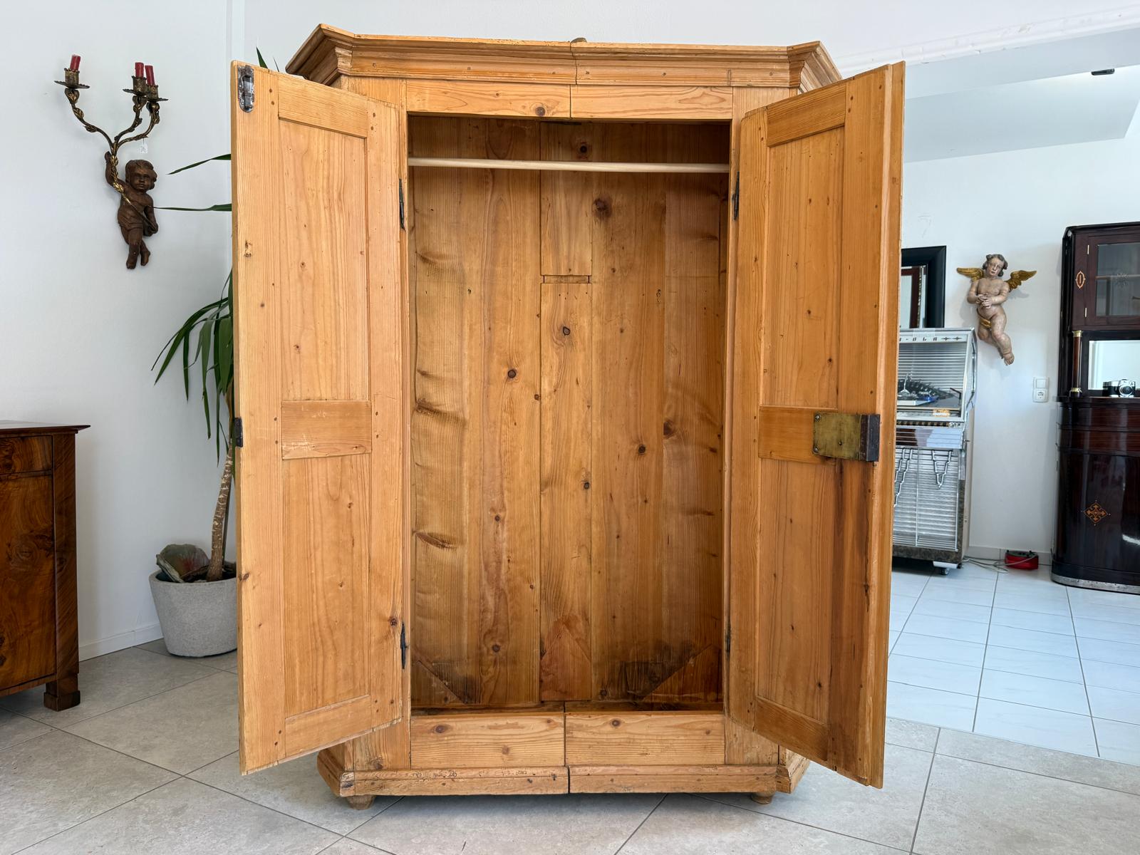 Barock Schrank Sale Originaler Bauernschrank Weichholz D2599