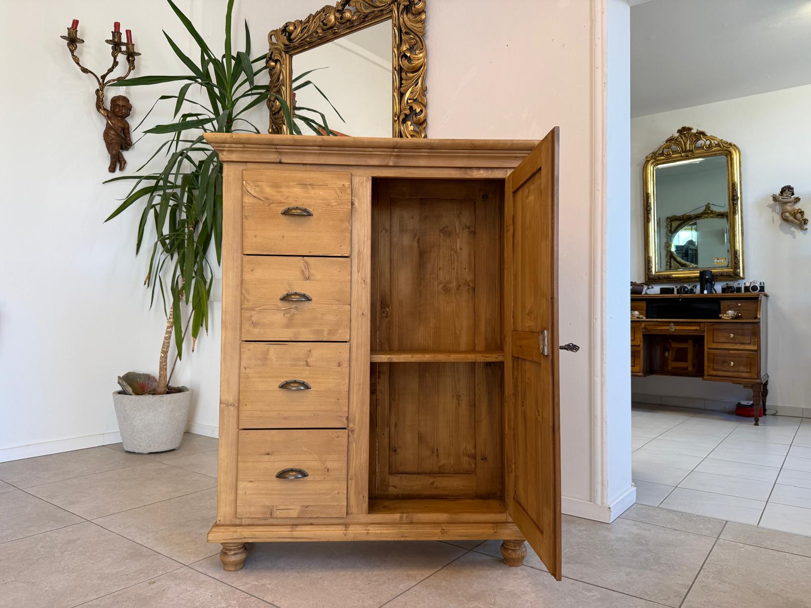 Brotschrank Almerschrank Speiskasten Bauernkasten Naturholzschrank  G2178