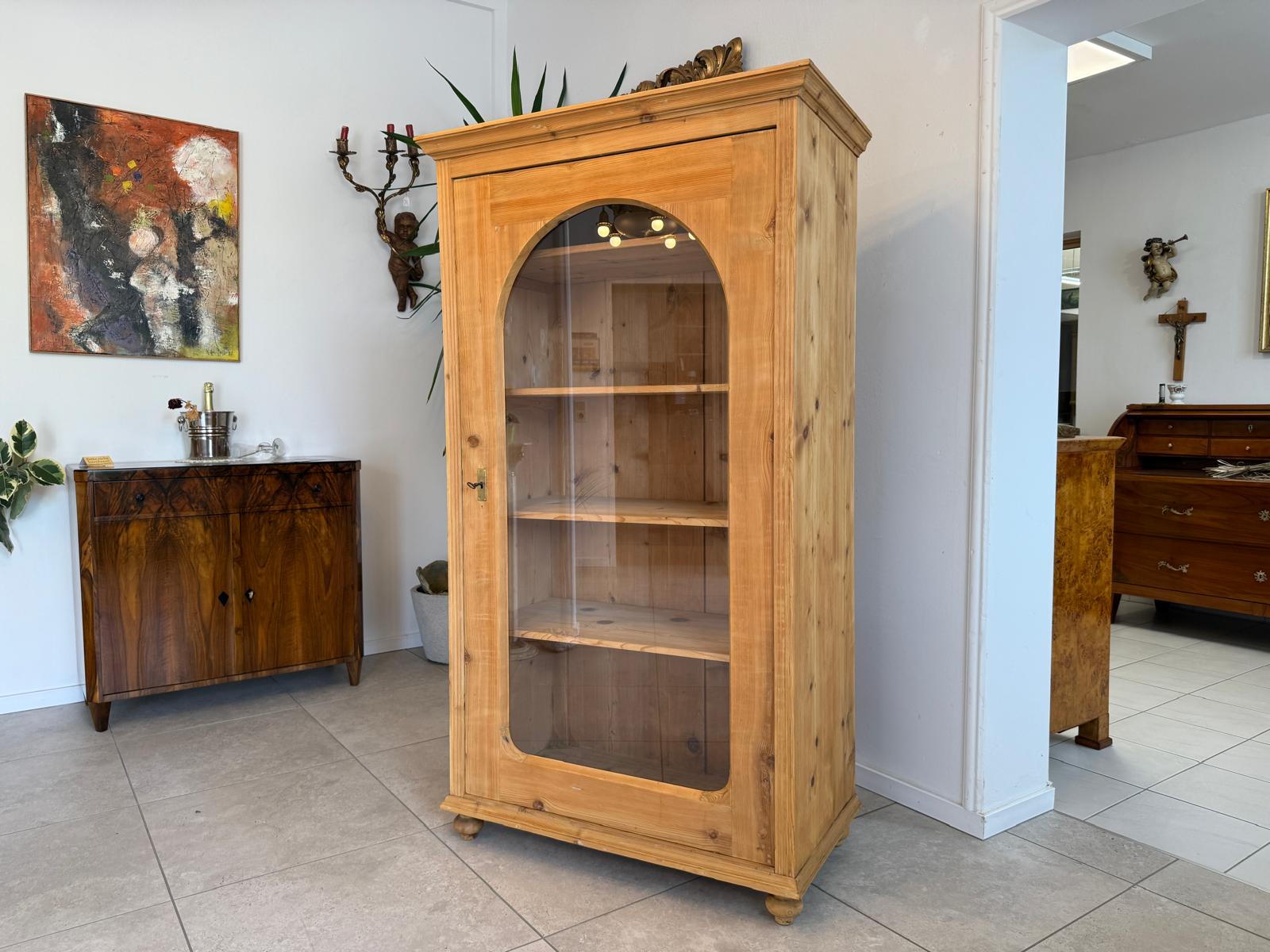 Originale Gründerzeit Bauernvitrine Bauernschrank Bauernvitrine G1940