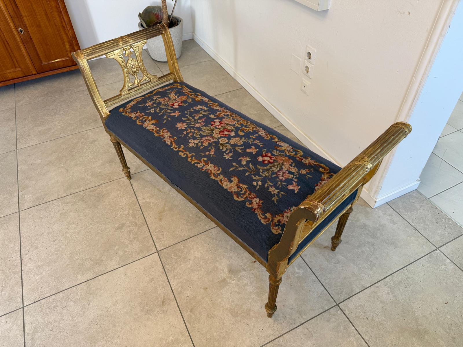 Original Chippendale Hocker Scherenstuhl Schemel Stuhl D1212