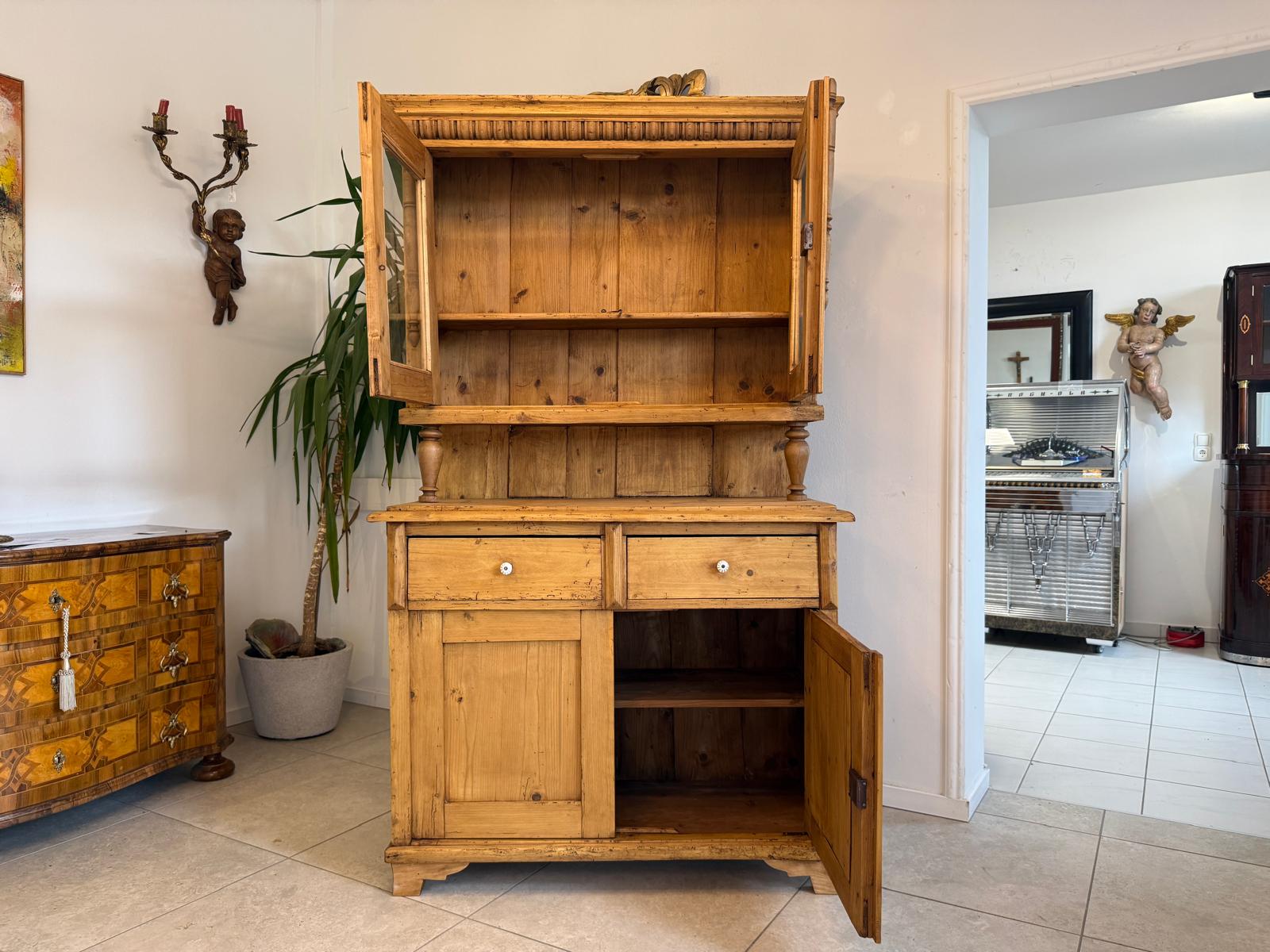 Originale Gründerzeit Küchenkredenz Bauernschrank Bauernkredenz D2631