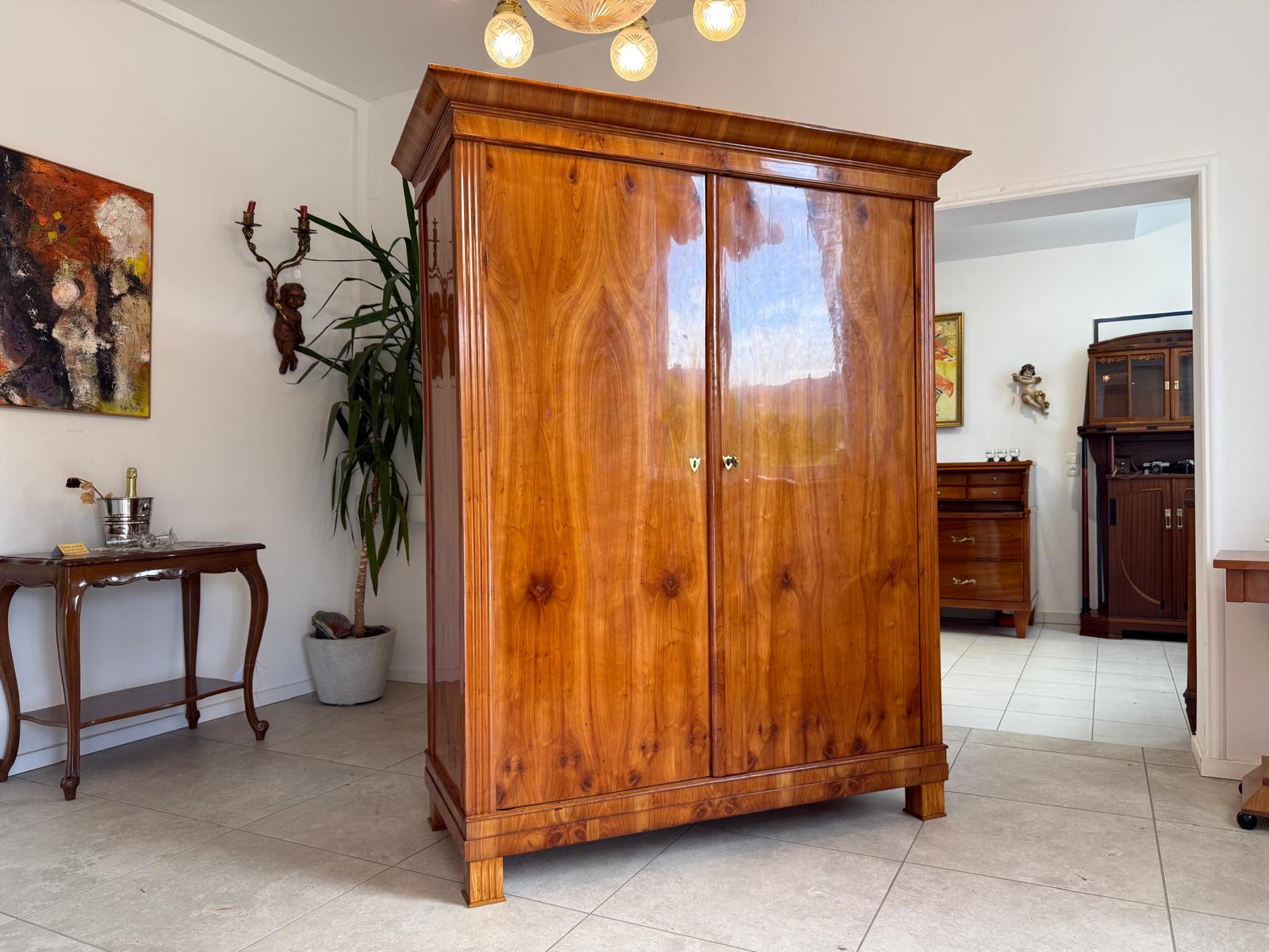 SALE Restaurierter Biedermeier Schrank Kirschholz Hallenschrank Antiquität G1827
