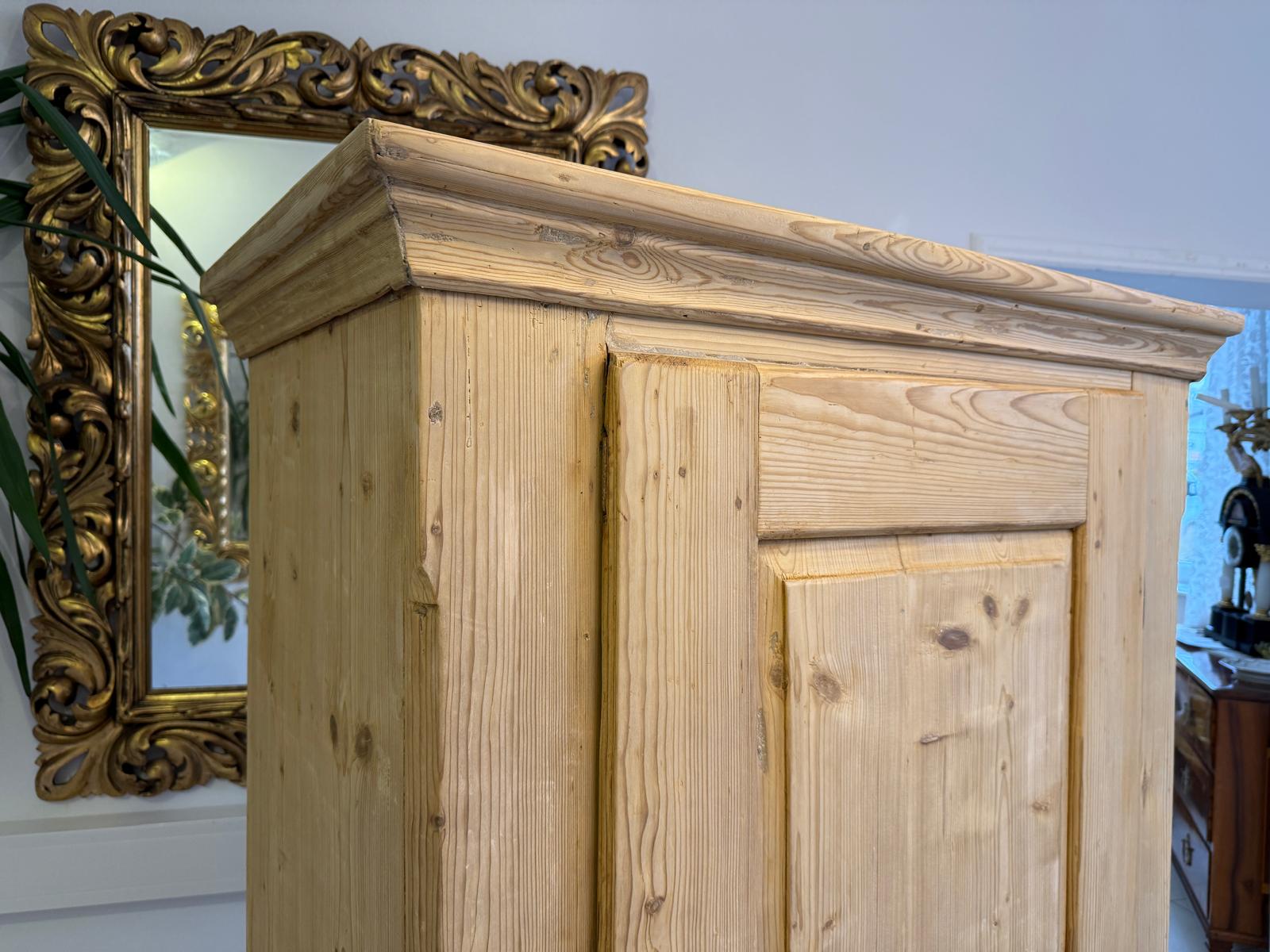 1 türiger Bauernschrank Naturholzschrank Weichholz Antik G2219