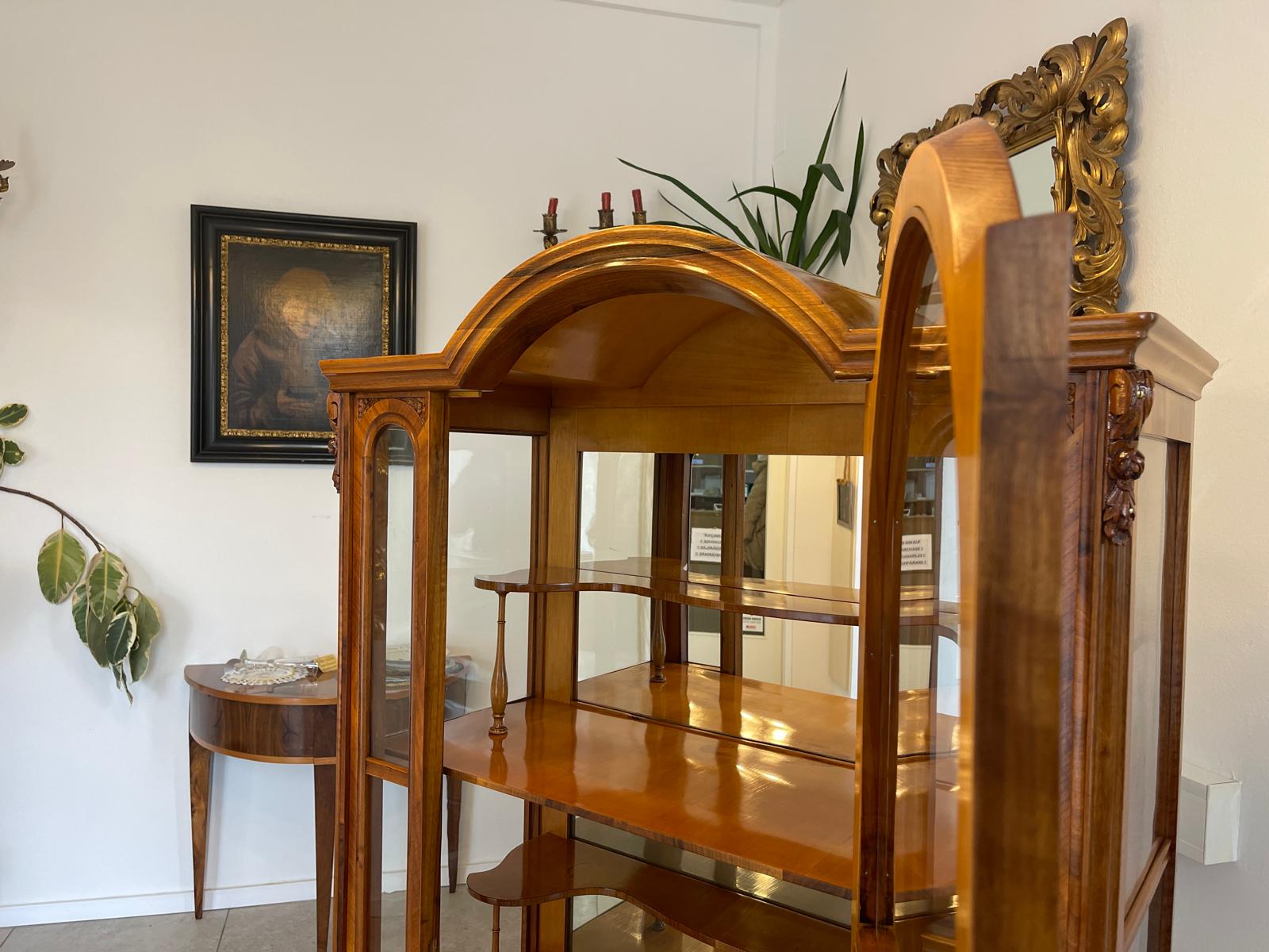SALE Gründerzeit Vitrine Bücherschrank Sammlervitrine Antiquität G1187